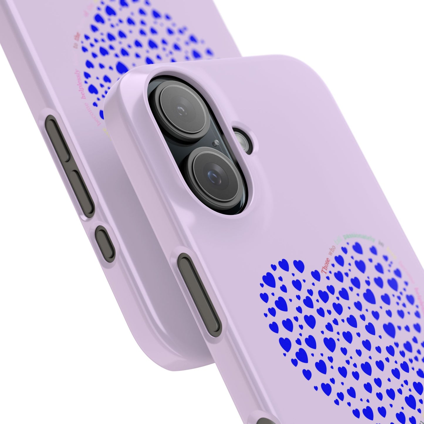 Funda delgada para iPhone Blue Heart