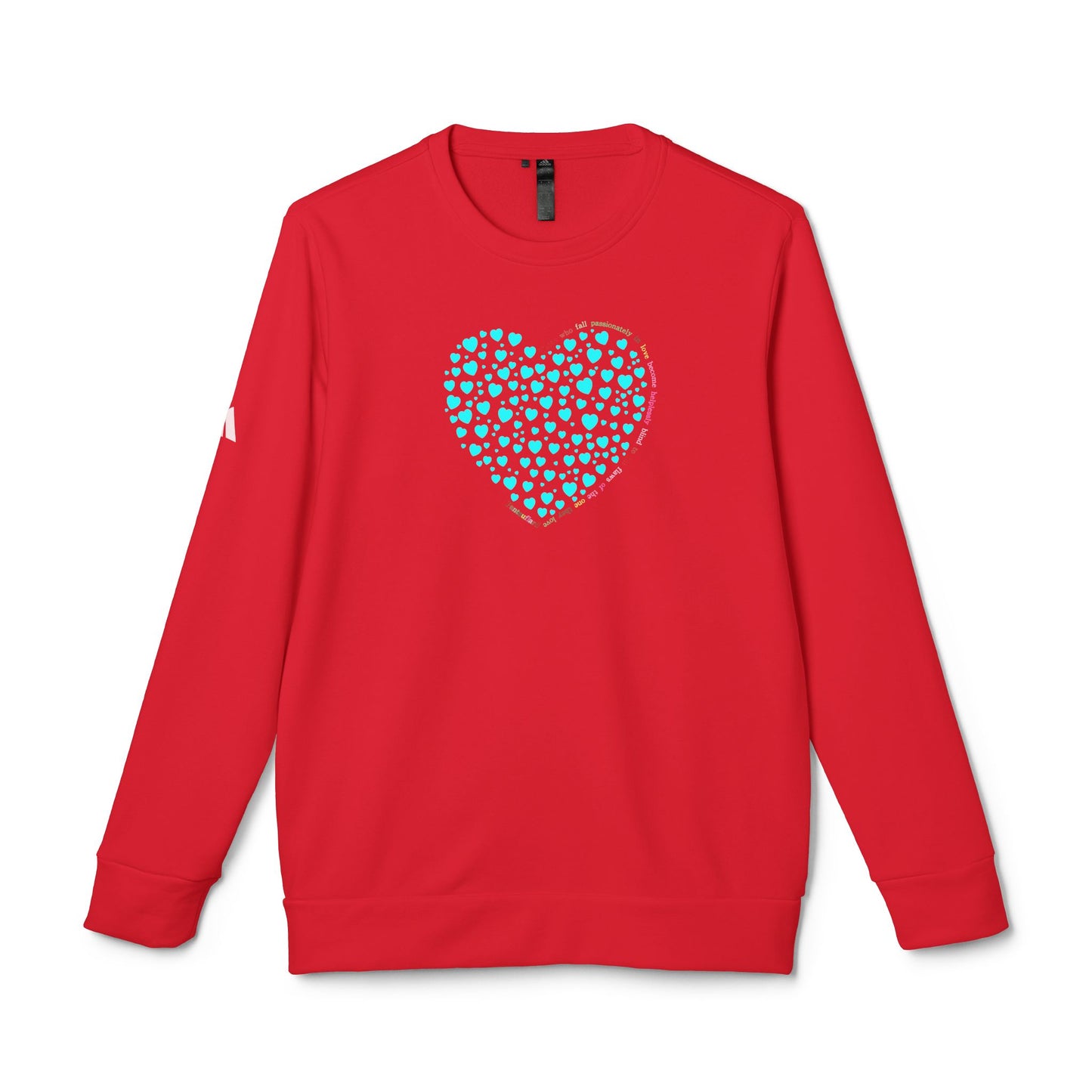 Adidas Unisex  Crewneck Sweatshirt with Mint Heart Design