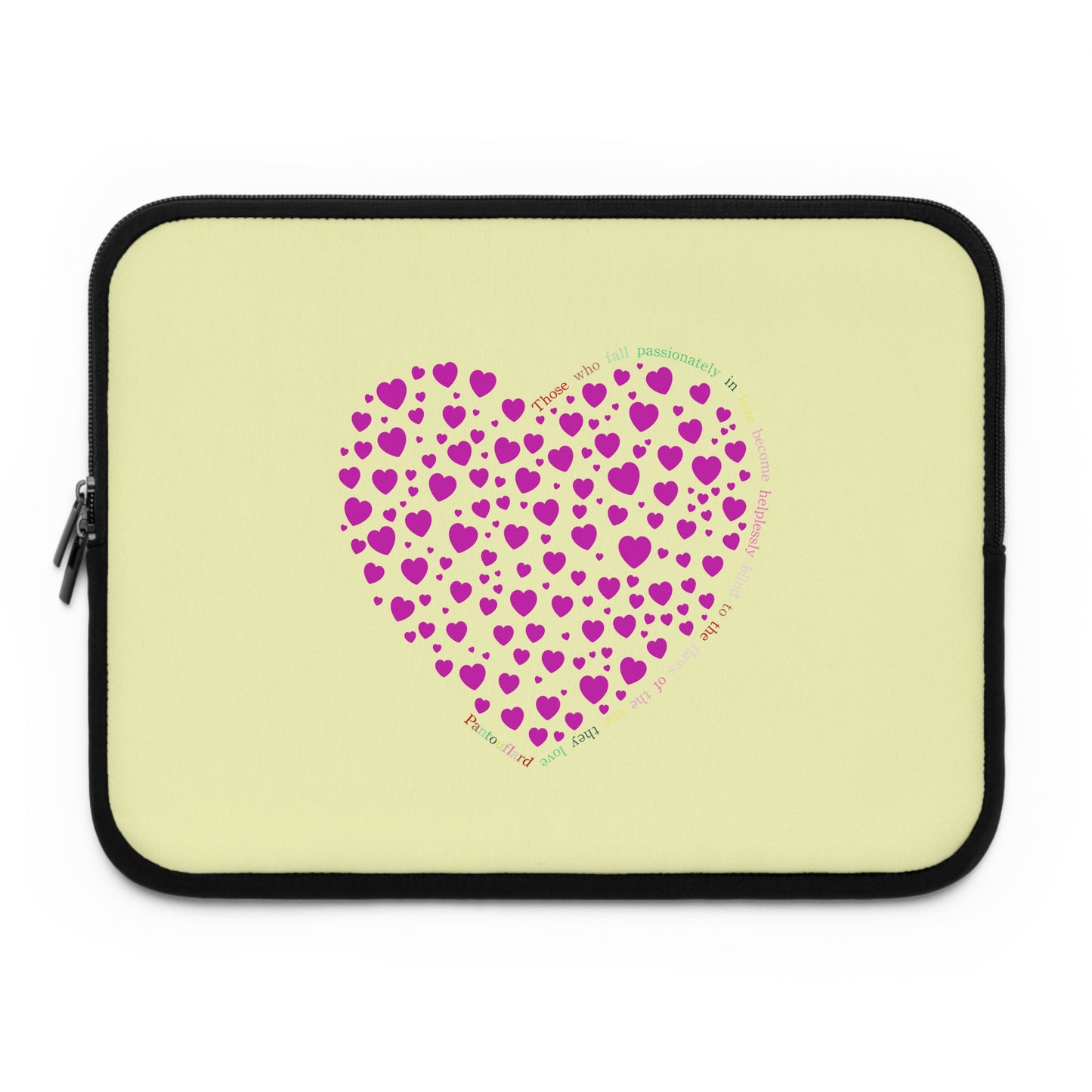 Pink Heart Laptop Sleeve