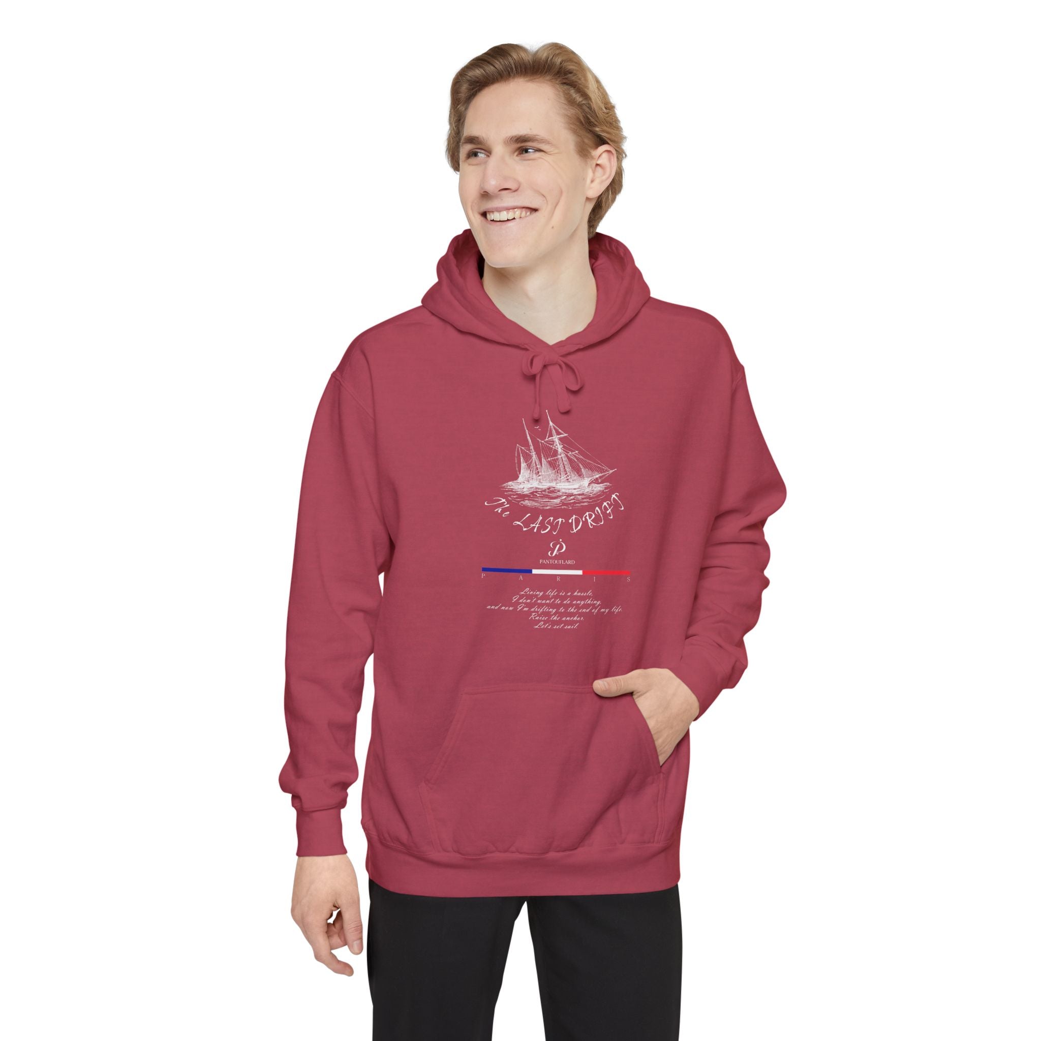 Old Money Nautical Heritage Hoodie - The Last Drift II (9.5oz Garment-Dyed Fleece)