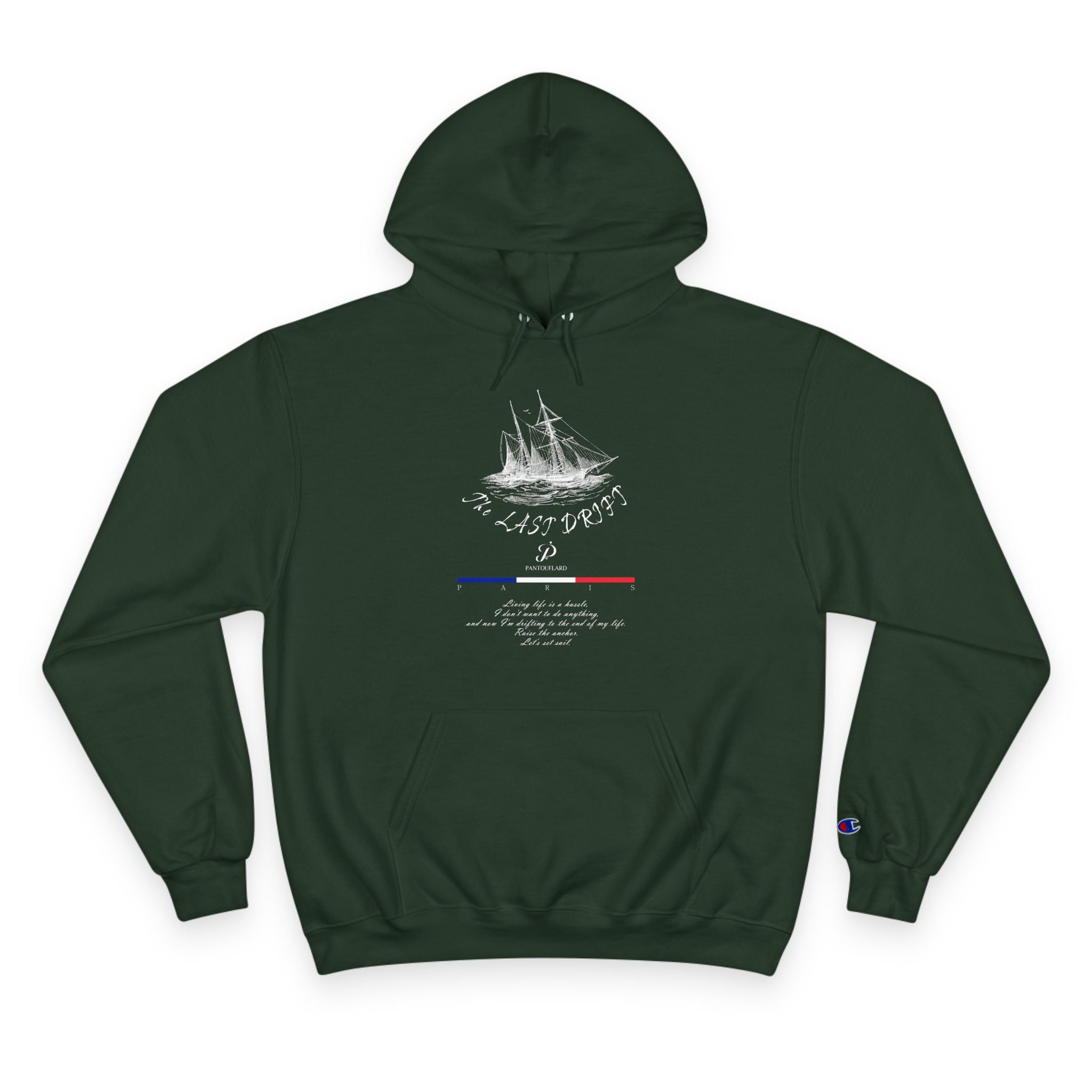 Old Money Nautical Heritage Hoodie - The Last Drift II (Champion Authentic Eco-Fleece)