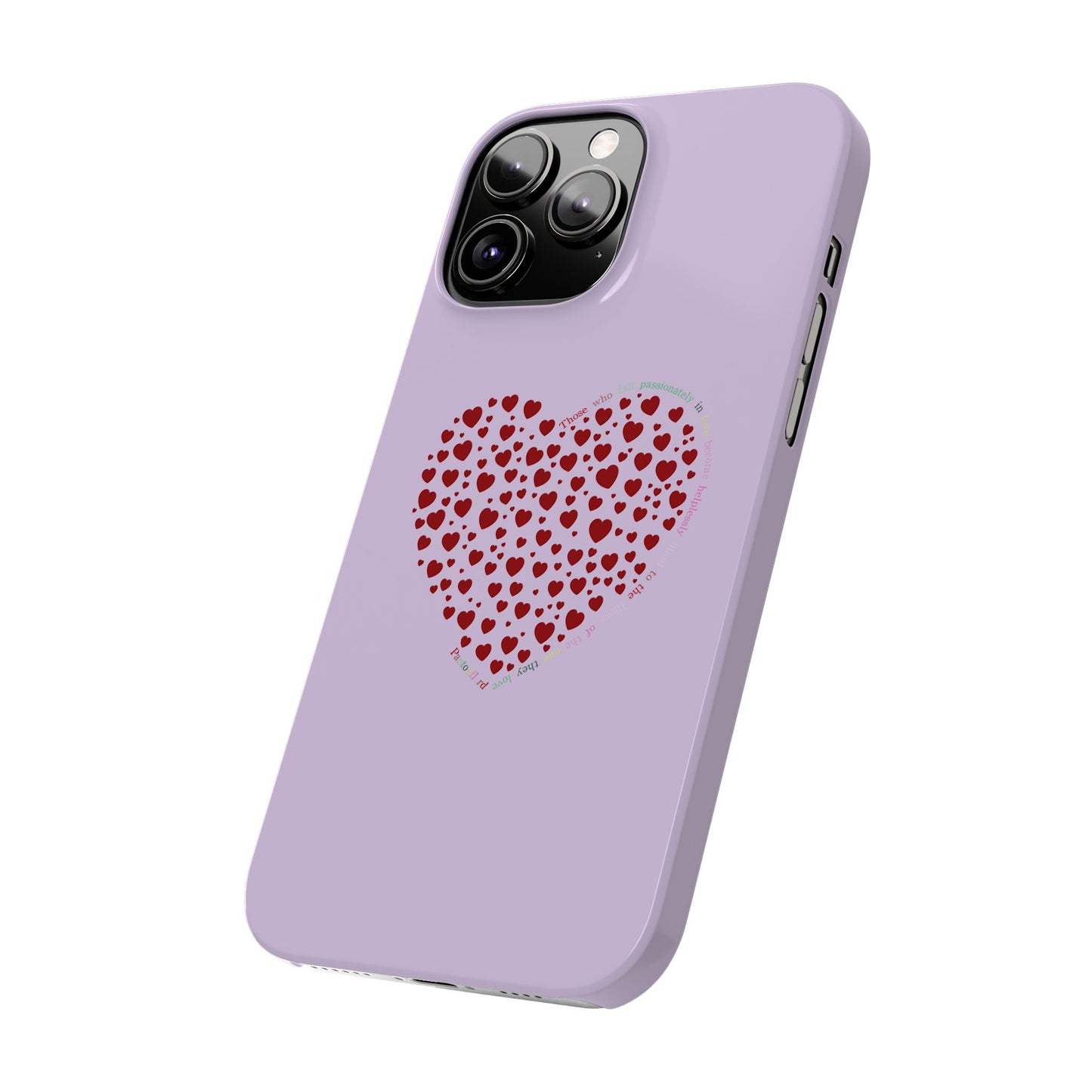 Funda delgada Red Heart para iPhone