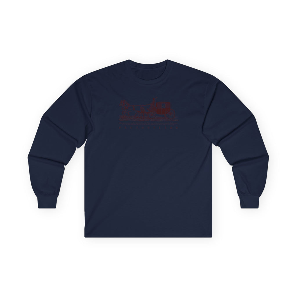 Unisex Sport Grey Pantouflard Carriage Cotton Blend Long Sleeve Tee