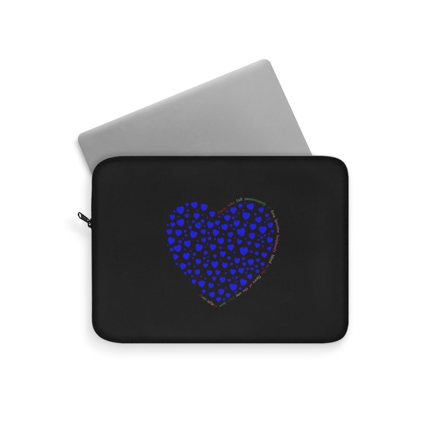 Blue Heart Design Laptop Protector