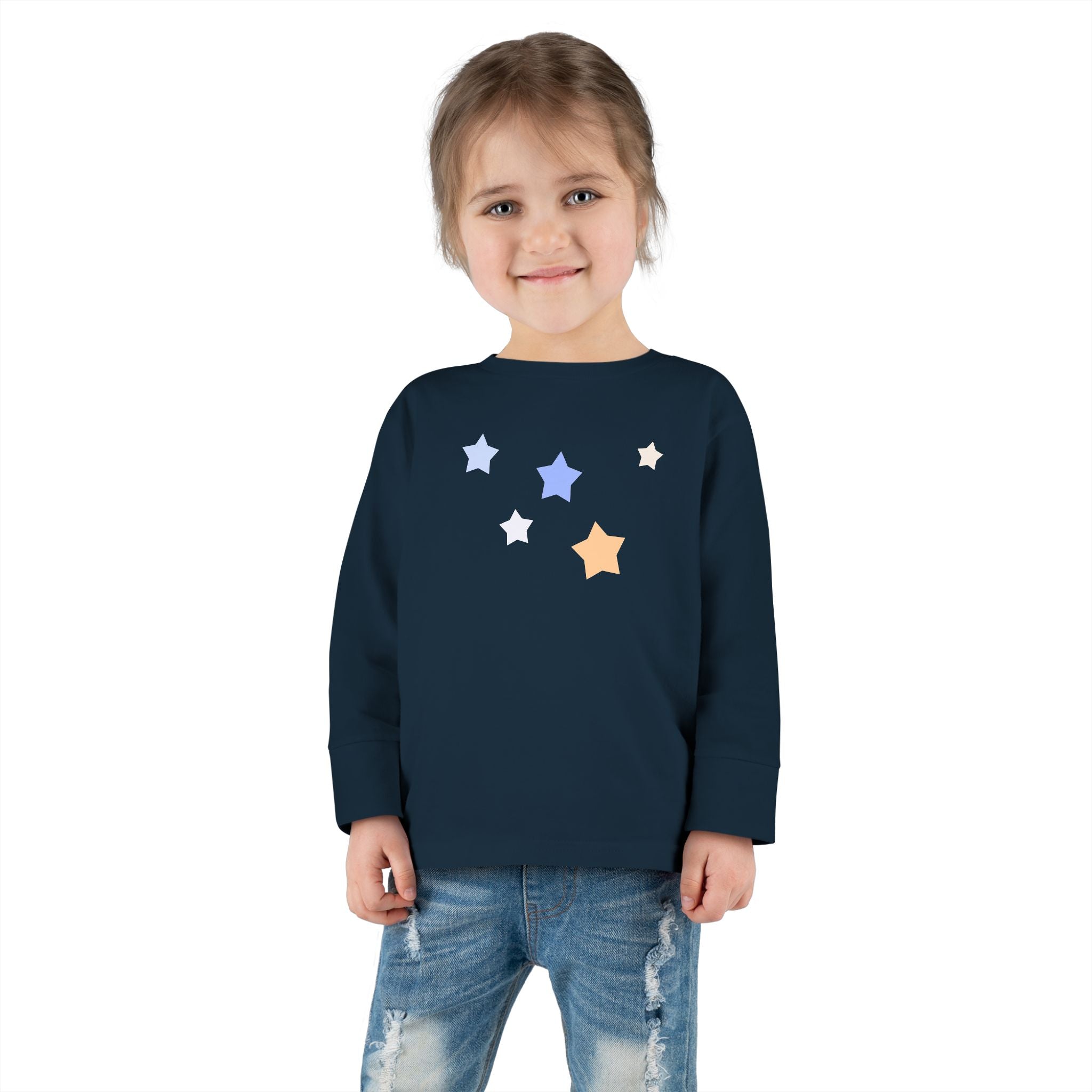 Toddler Cassiopeia Star Print Cotton Baby Long Sleeve Tee