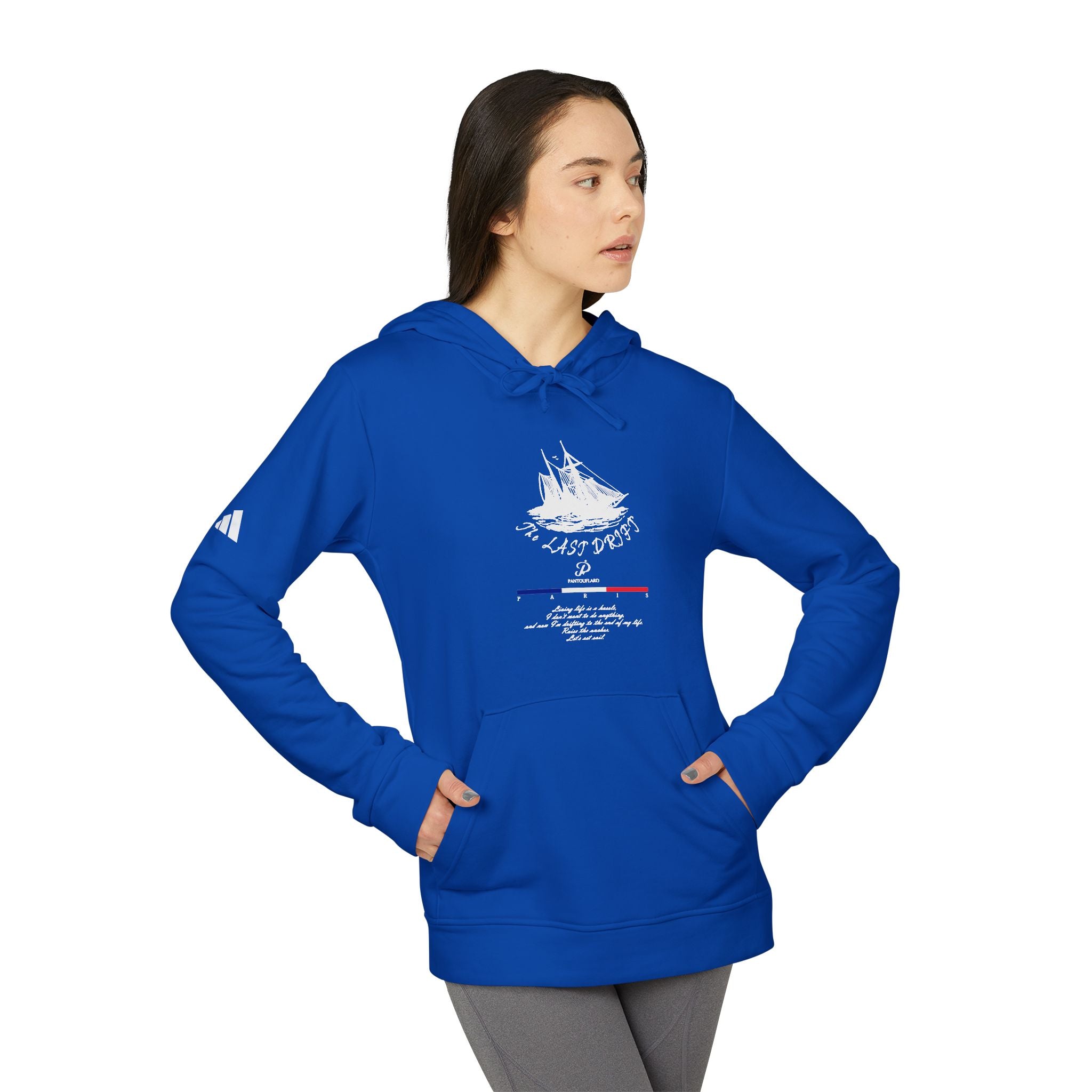 Old Money Yacht Club Hoodie - The Last Drift II (Authentic Adidas Sporty Rich Fleece)