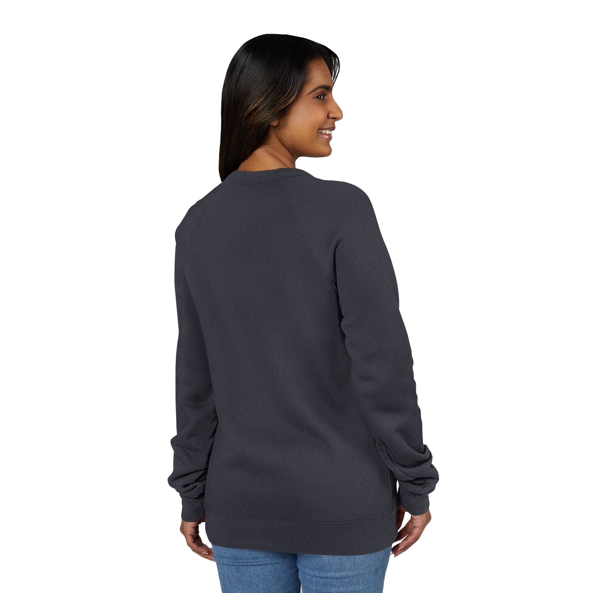 Unisex Old Money Aesthetic Raglan Sweatshirt - Colorful Logo (Premium Sponge Fleece)