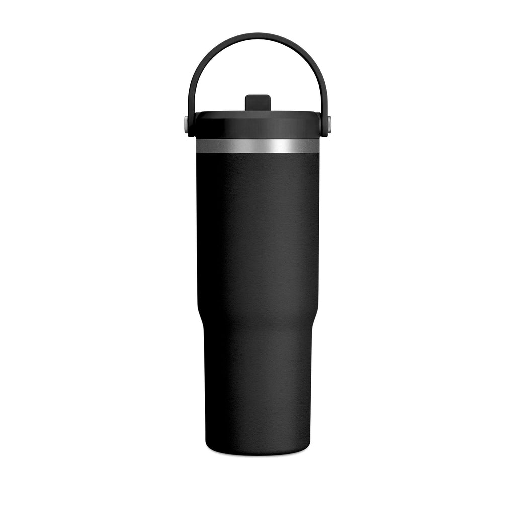 Navy Blue Romantic Floral Butterfly Quote 32oz Stainless Steel Nomad Tumbler