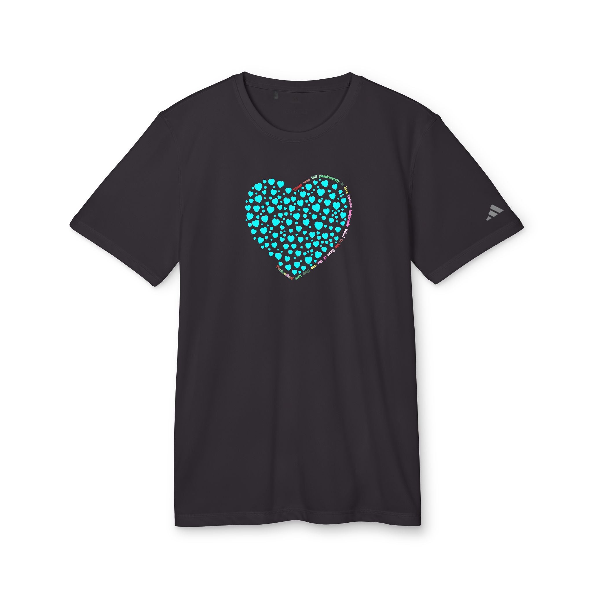 Camiseta Deportiva Unisex Adidas® con Diseño de Corazón Menta