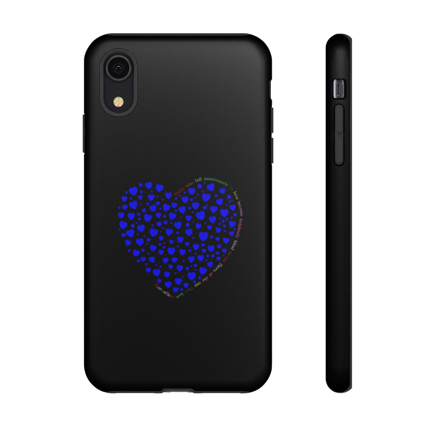 Fundas de corazón azul para teléfonos iPhone, Galaxy, Google Pixel (54 tipos)