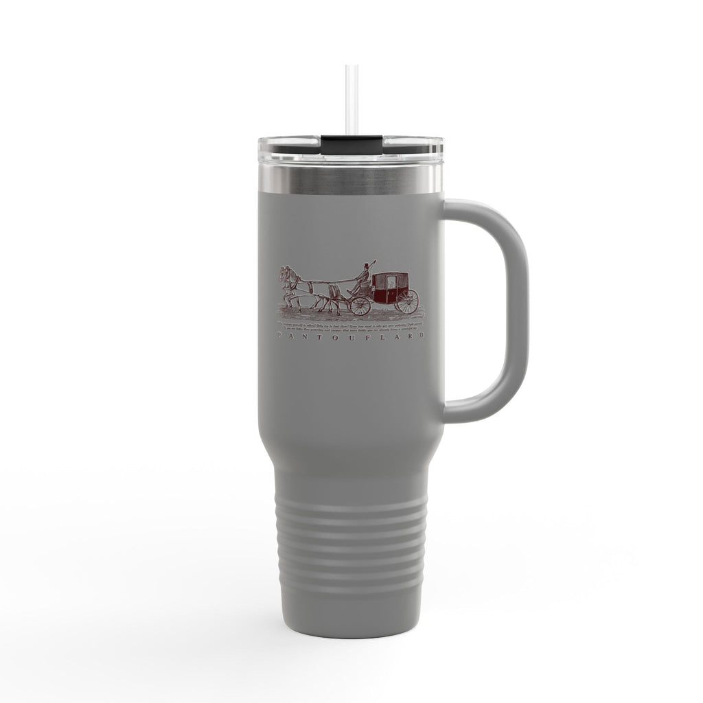 Olive Green Vintage Carriage Quote 40oz Stainless Steel Insulated Travel Mug