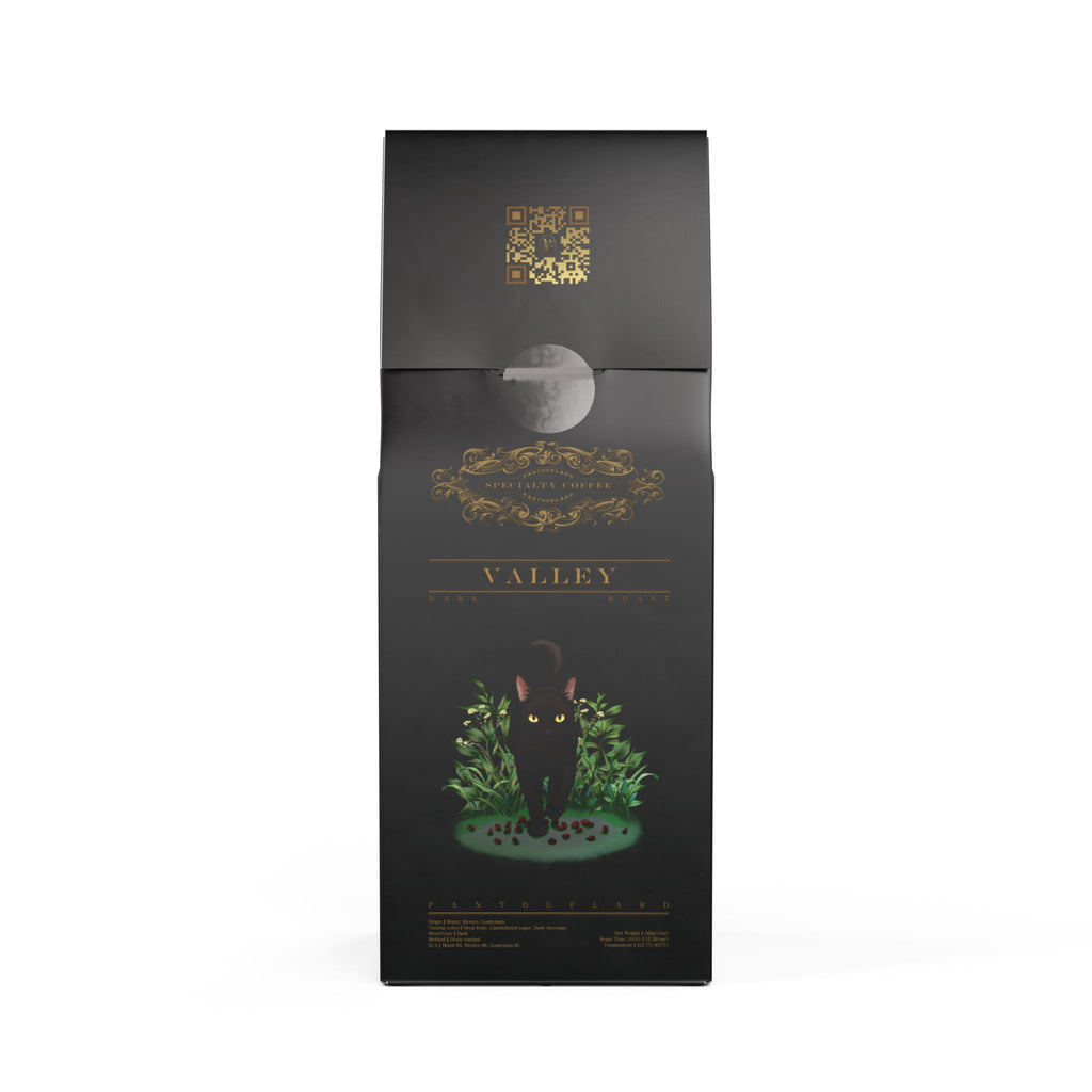 Pantouflard Flathead Valley Dark Roast Coffee – Whole Bean – 100% Arabica Specialty Blend (Brazil, Mexico, Guatemala) – Notes of Deep body, Caramelized sugar, Warm spice, Dark chocolate – 12oz(340g...