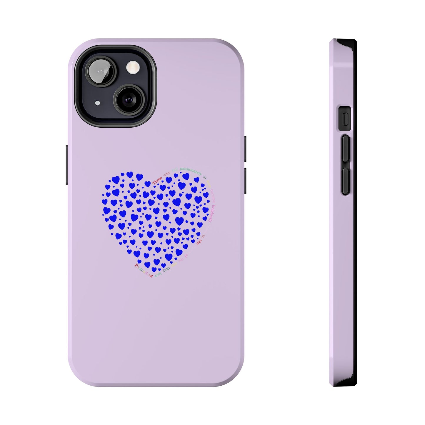 Blue Heart Design Tough iPhone Cases