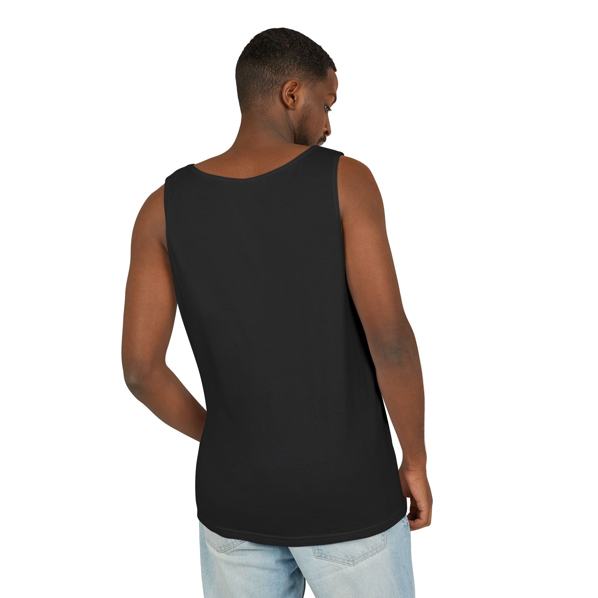 Unisex Black Last Drift Cotton Garment-Dyed Tank Top