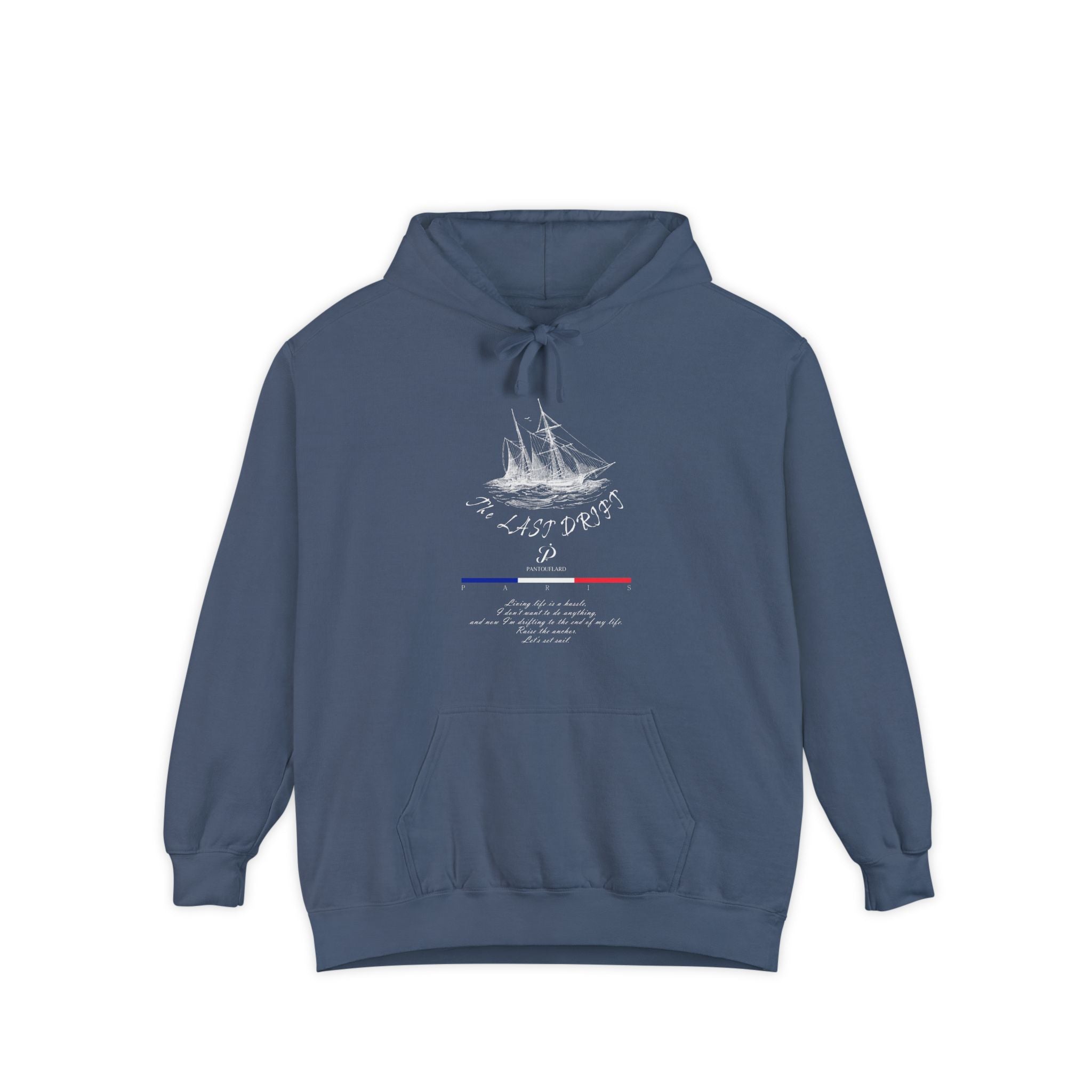 Old Money Nautical Heritage Hoodie - The Last Drift II (9.5oz Garment-Dyed Fleece)