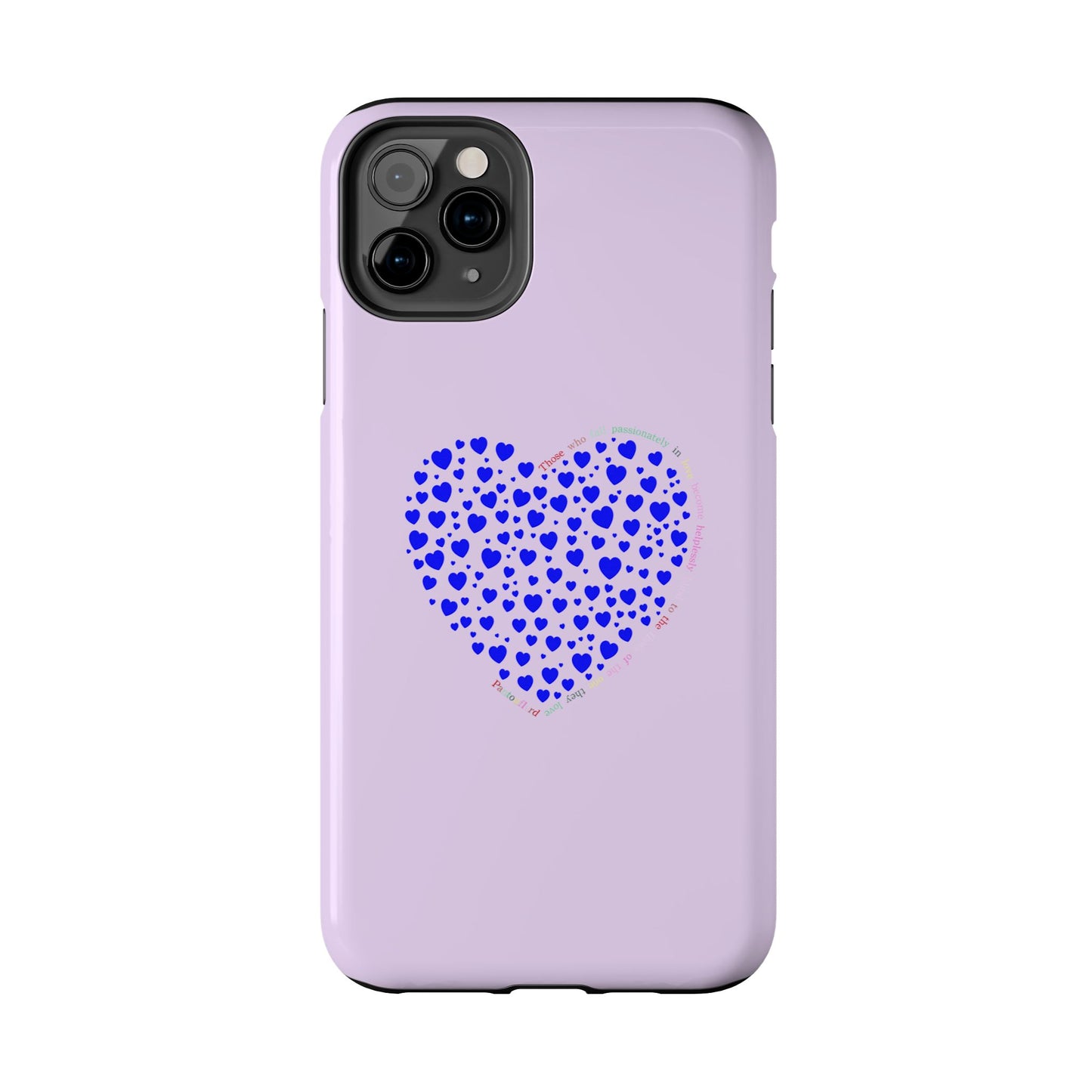 Blue Heart Design Tough iPhone Cases