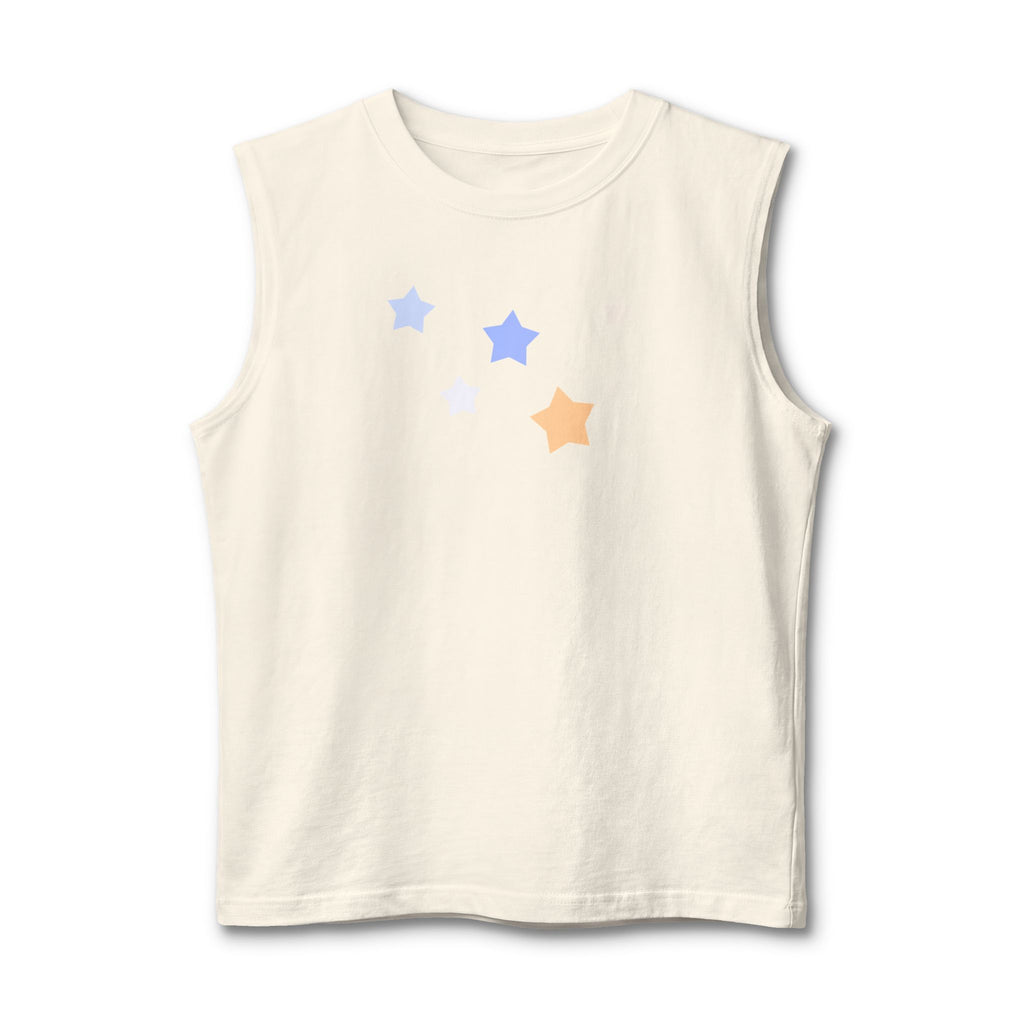 Men's & Women's Cassiopeia Constellation Graphic Jersey Muscle Tank - W-Shape Sleeveless Shirt