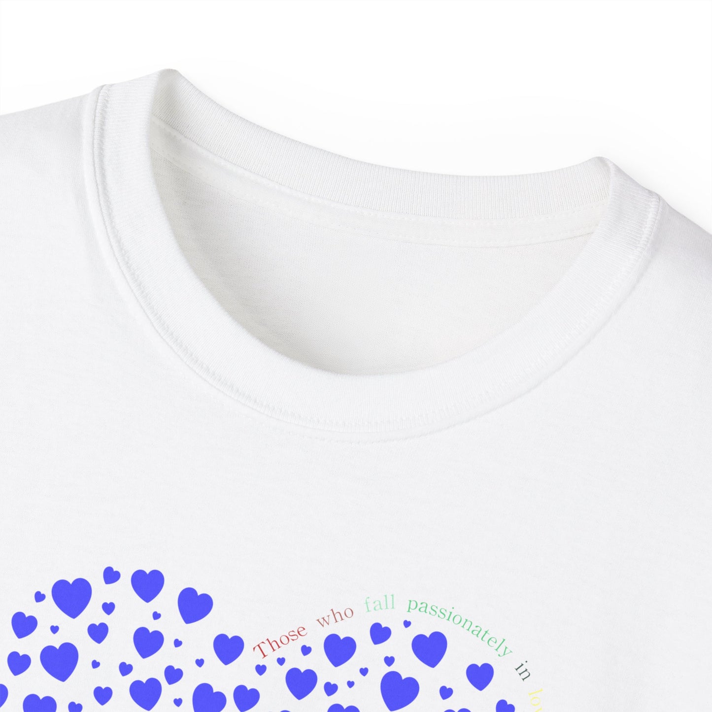 Blue Heart Unisex short sleeved T-shirt