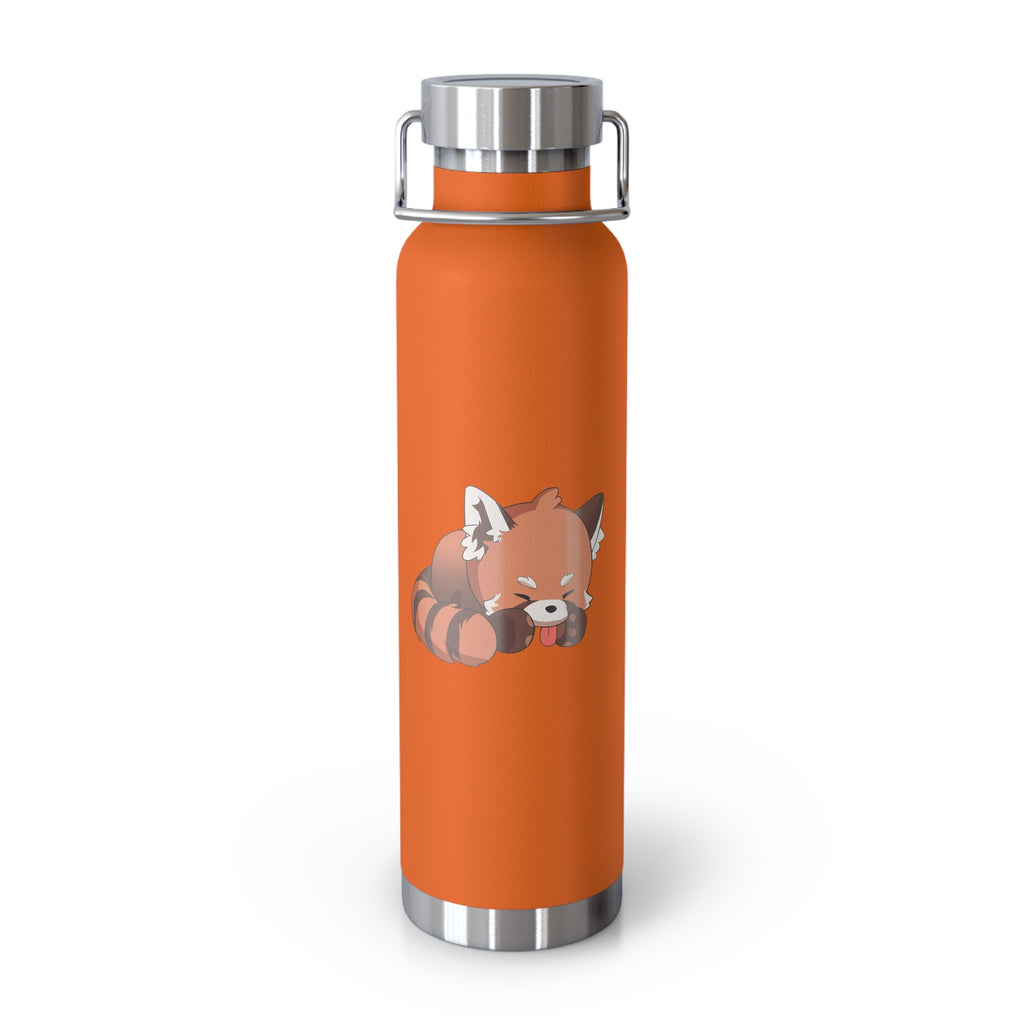 Orange Cute Sleeping Red Panda 22oz Copper Vacuum Insulated Bottle