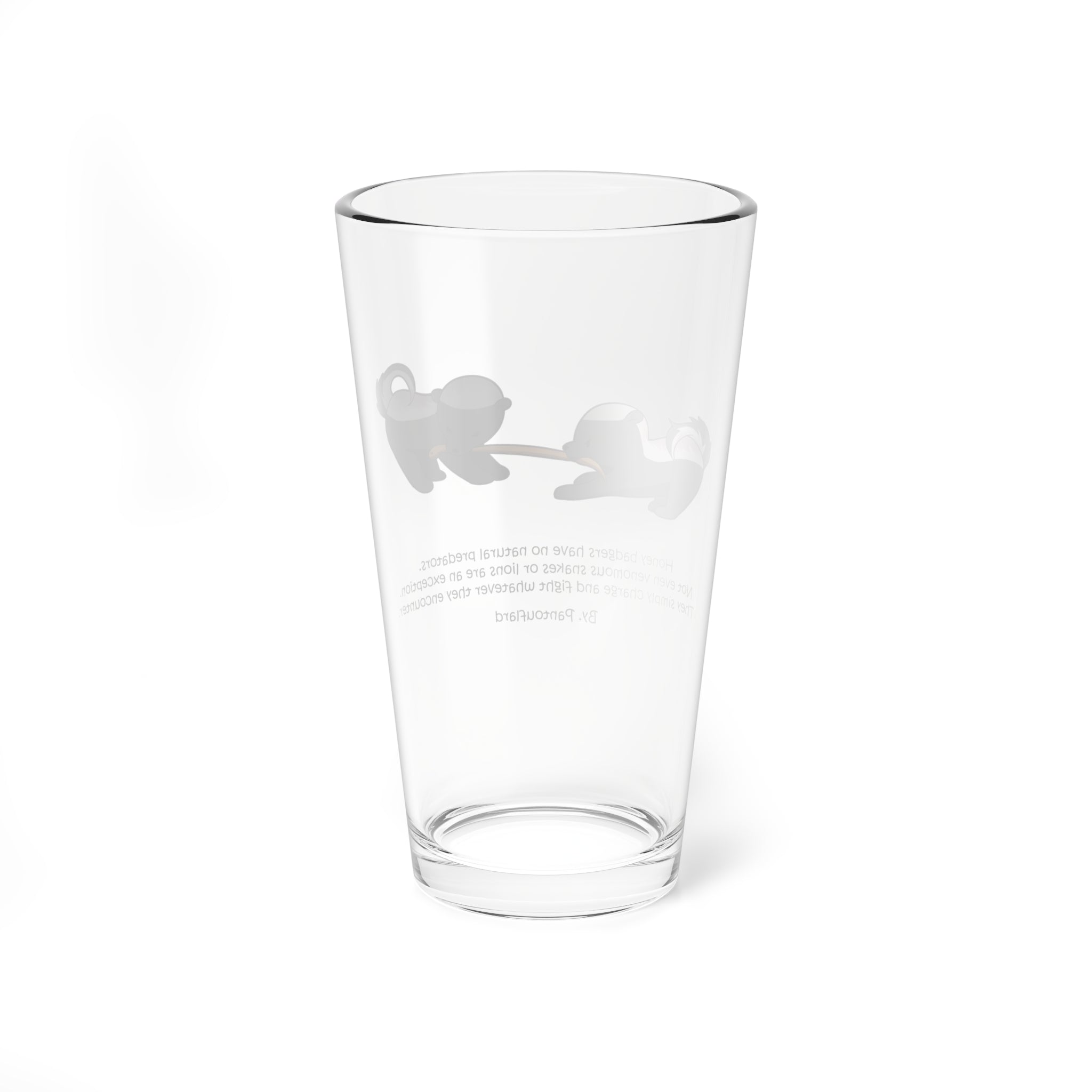 Clear Pantouflard 'Fearless Honey Badger' Solid Glass Mixer