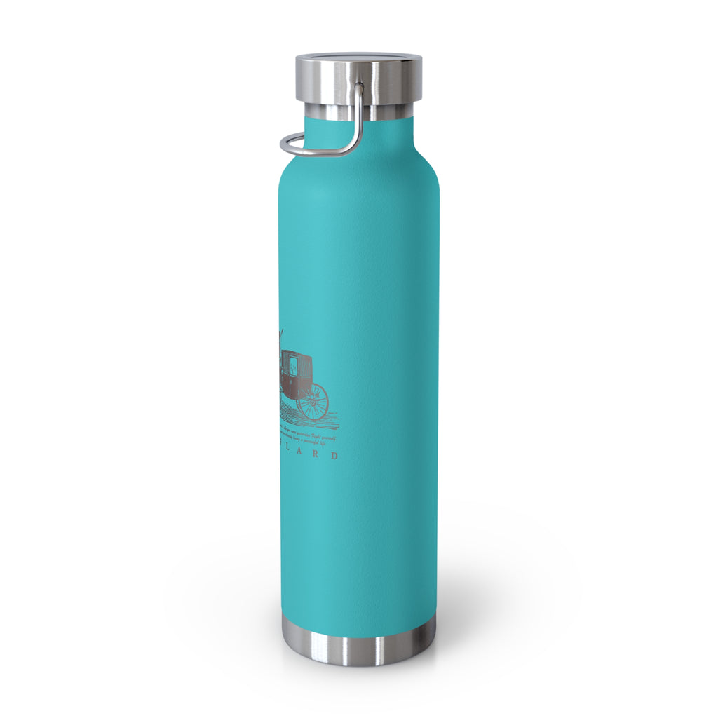 Orange Vintage Carriage Quote 22oz Copper Vacuum Insulated Bottle