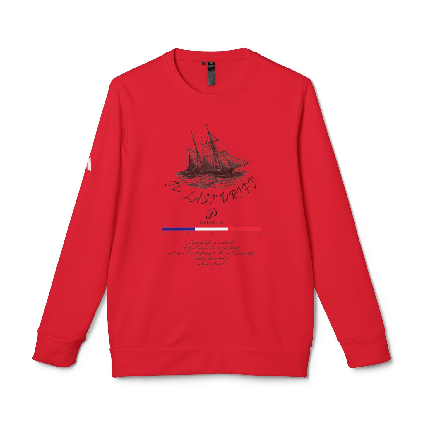 Adidas Nautical Adventure Crewneck Sweatshirt, Unisex Fleece Sweatshirt, Cozy Winter Apparel, Ideal Gift for Sailors, Comfortable Casual Wear