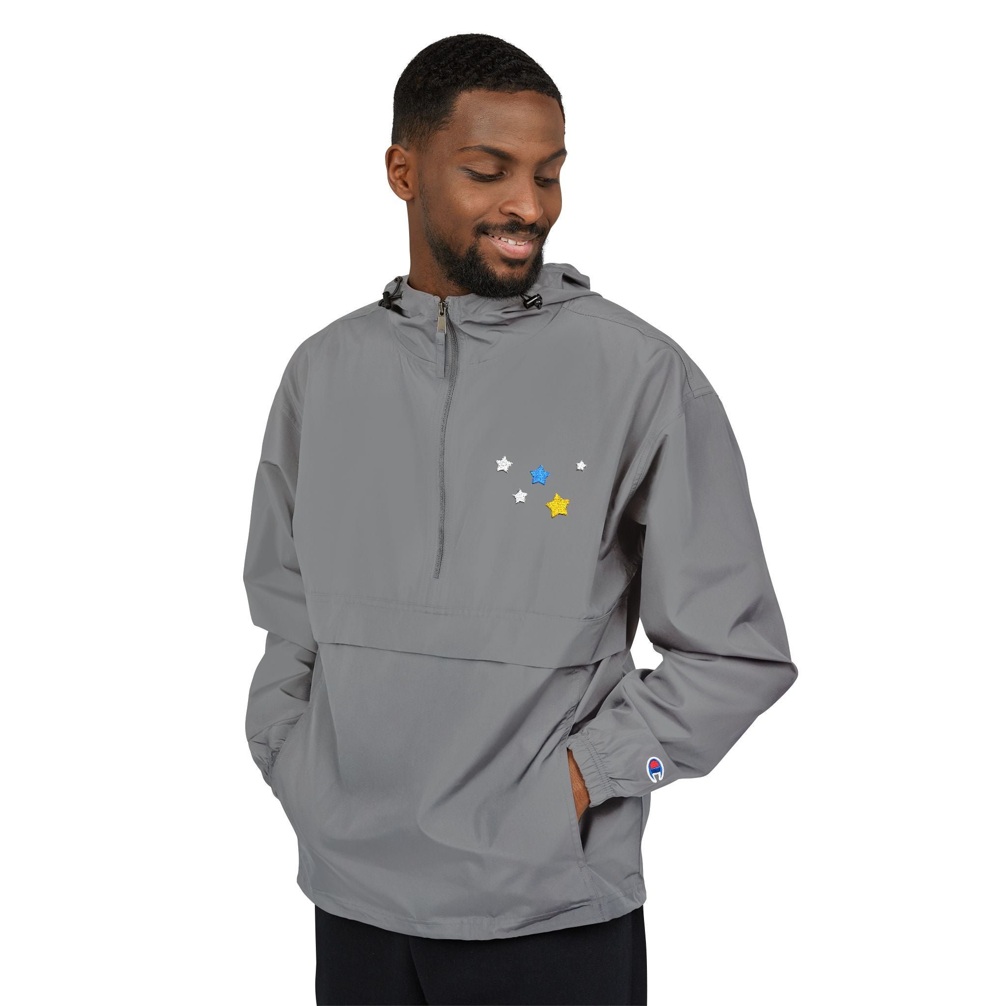 Champion Men's & Women's Cassiopeia Constellation Embroidered Anorak - W-Shape Packable Jacket