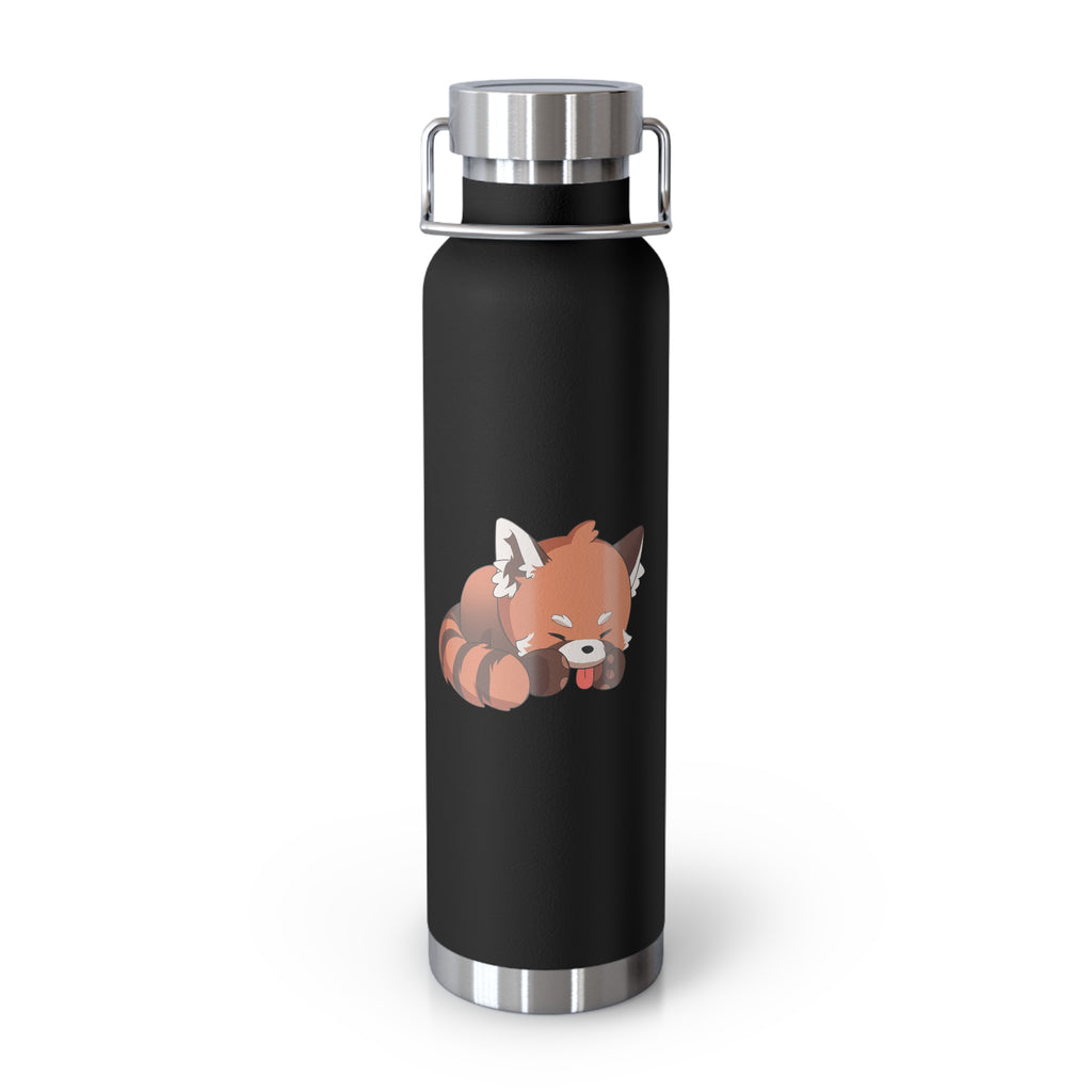 Orange Cute Sleeping Red Panda 22oz Copper Vacuum Insulated Bottle