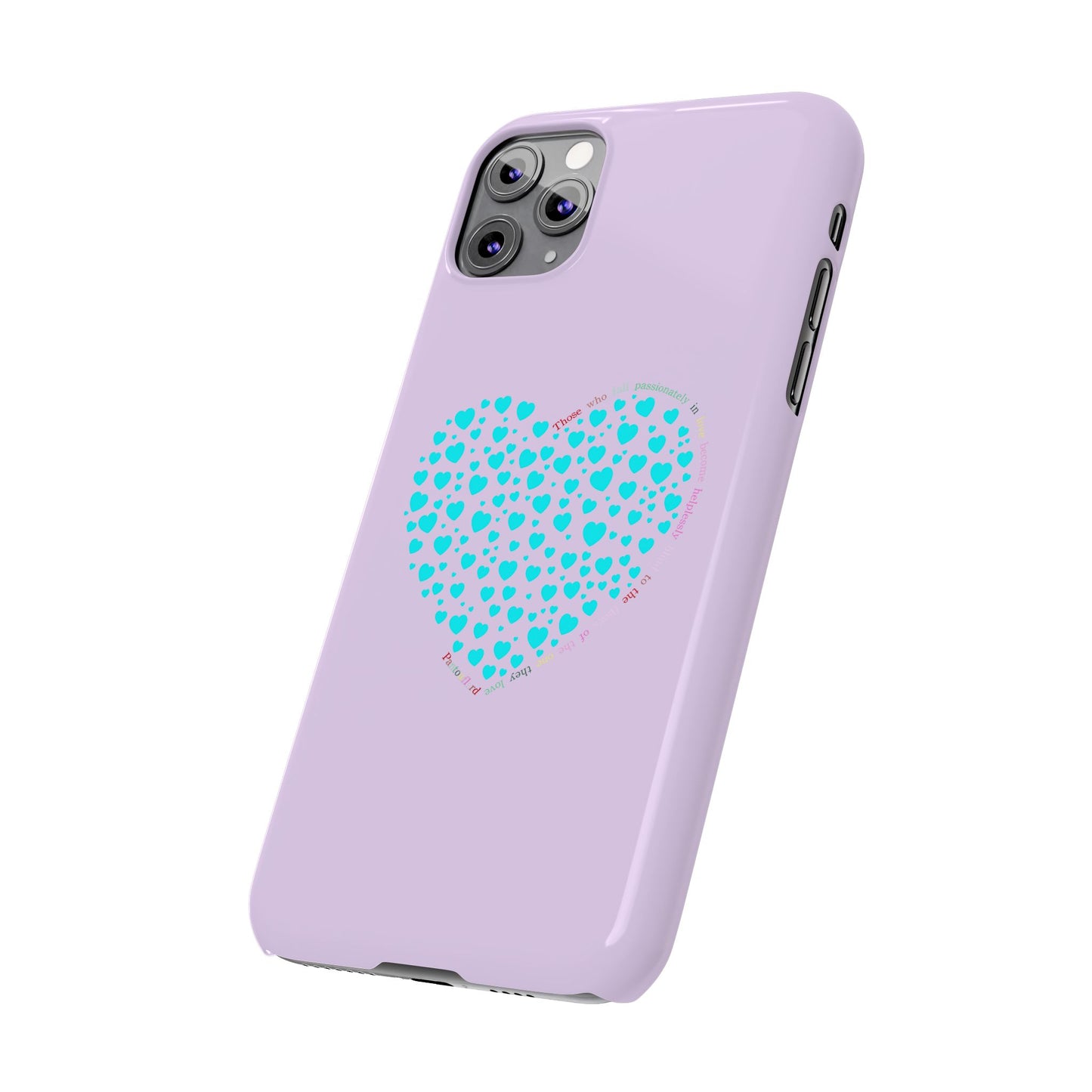 Funda delgada Mint Heart para iPhone