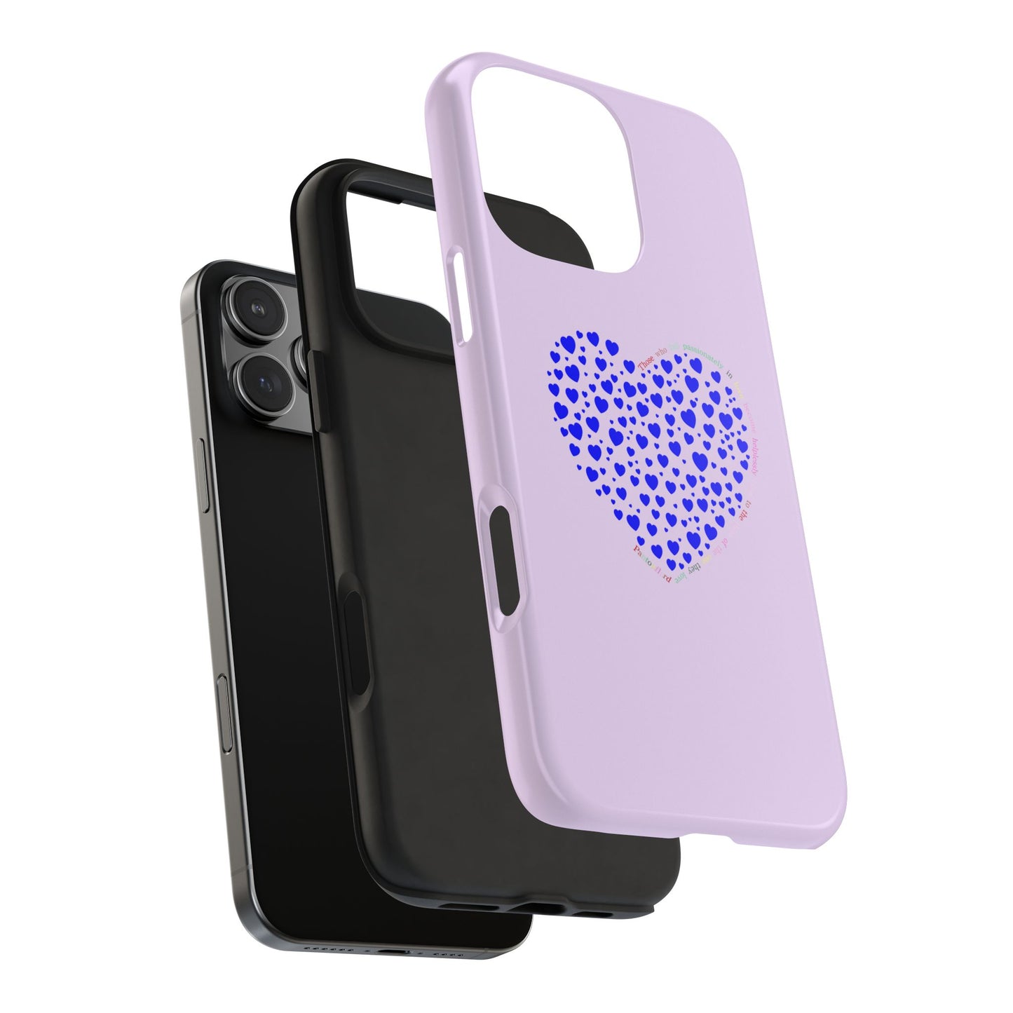 Blue Heart Design Tough iPhone Cases