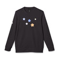 Unisex Royal Blue Kitschy Cassiopeia Constellation BCI Cotton Adidas Sweatshirt