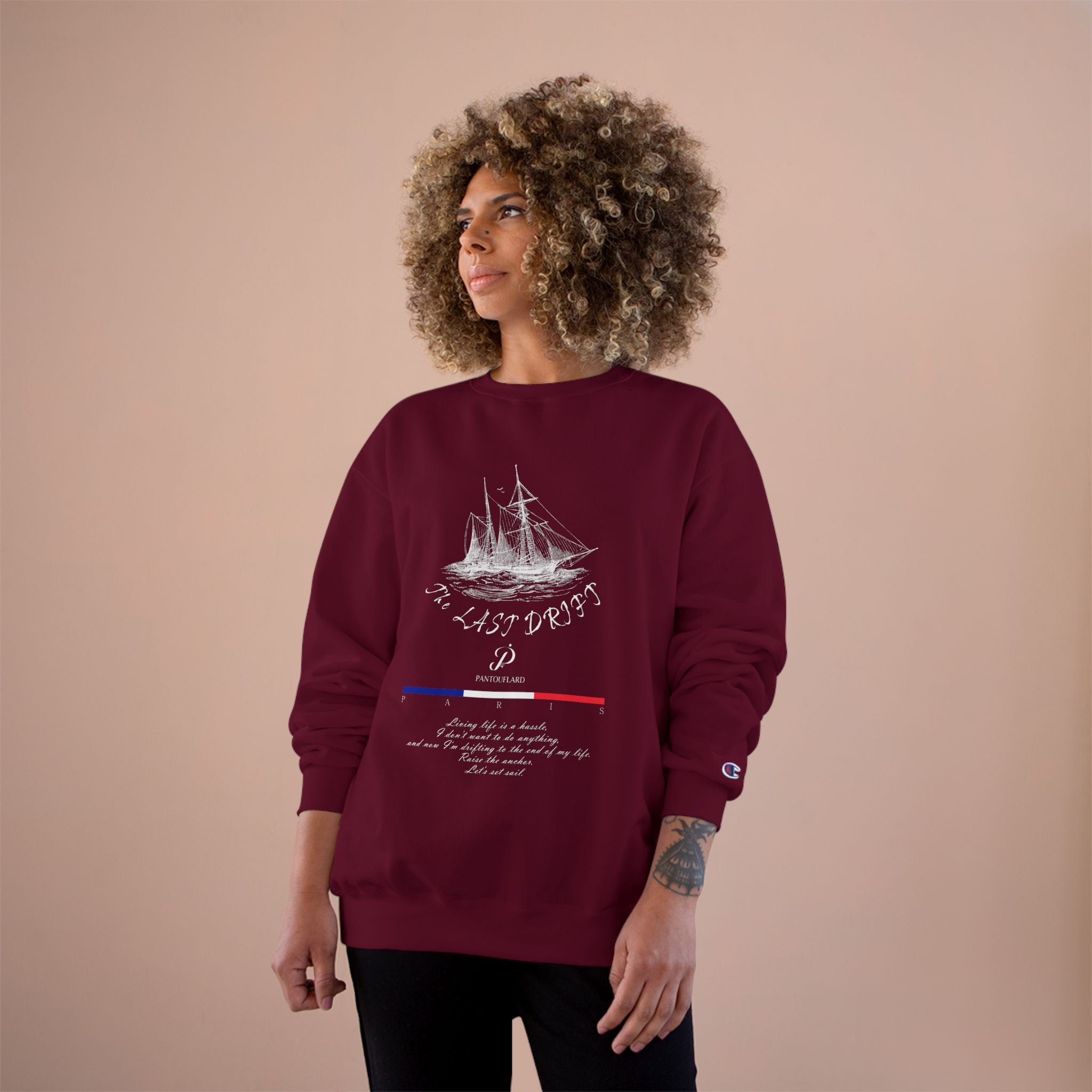 Old Money Nautical Champion Crewneck - The Last Drift II (Paris Streetwear Aesthetic)