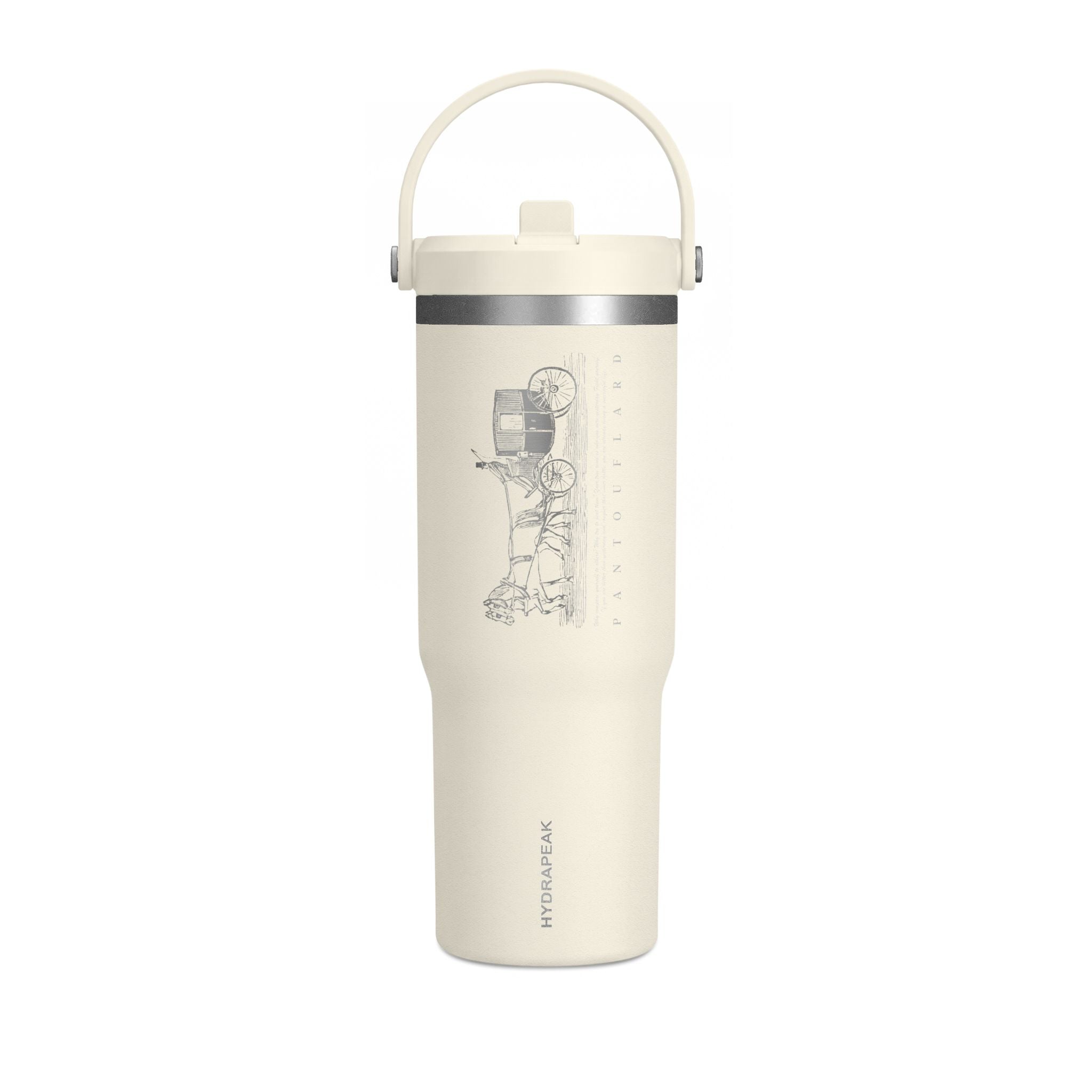 Ivory Vintage Carriage Quote 32oz Stainless Steel Nomad Tumbler