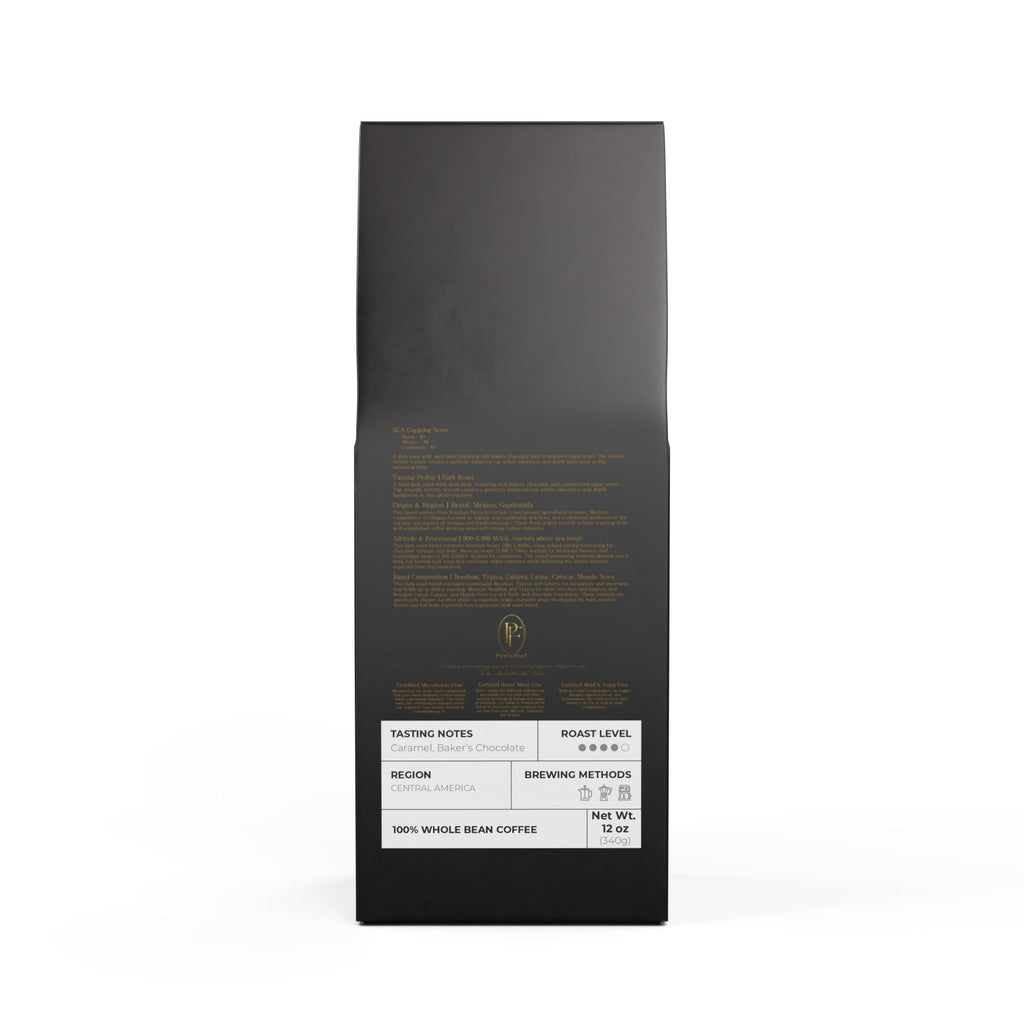 Pantouflard Flathead Valley Dark Roast Coffee – Whole Bean – 100% Arabica Specialty Blend (Brazil, Mexico, Guatemala) – Notes of Deep body, Caramelized sugar, Warm spice, Dark chocolate – 12oz(340g...