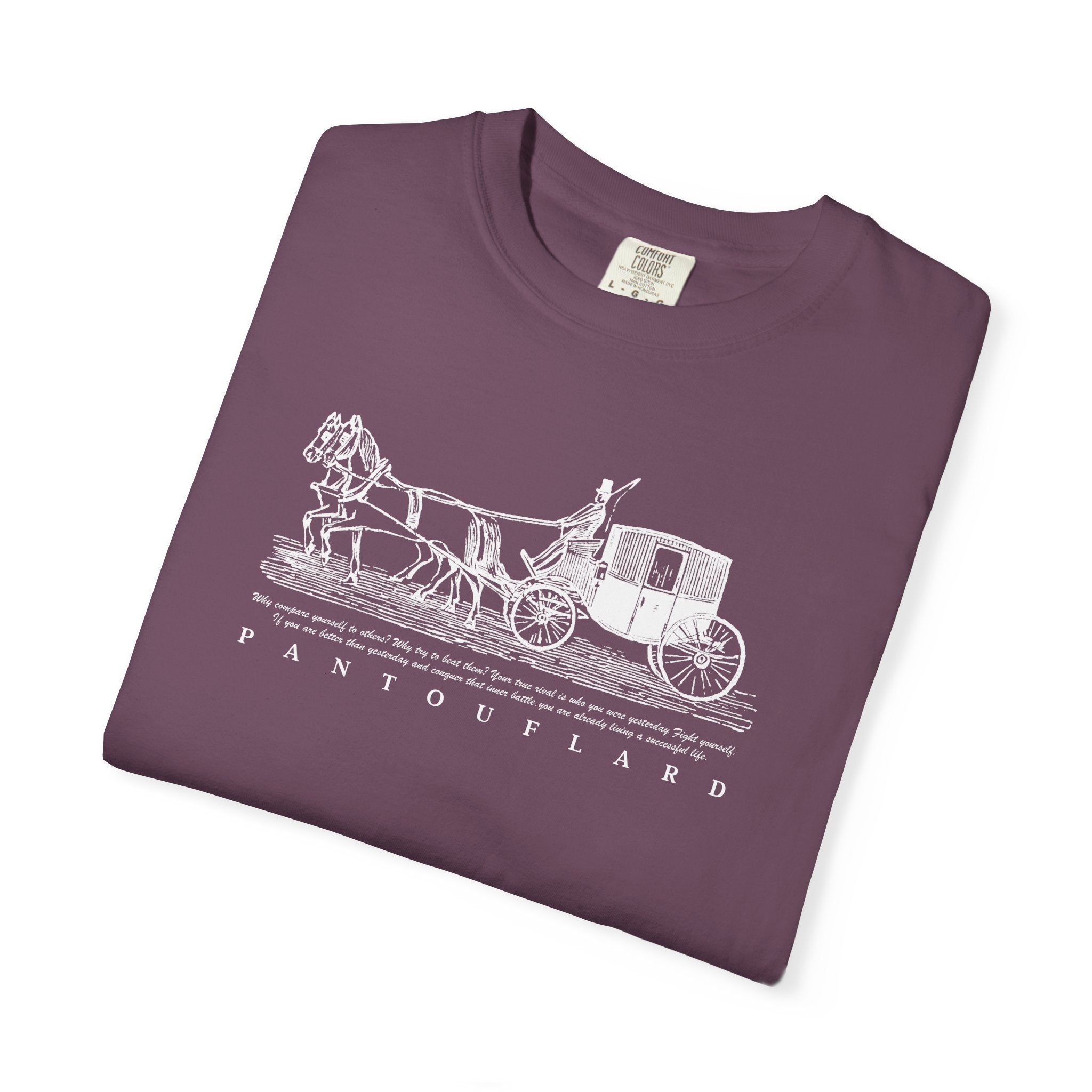 Unisex Burnt Orange Hanes Vintage Carriage Graphic 100% Cotton T-Shirt