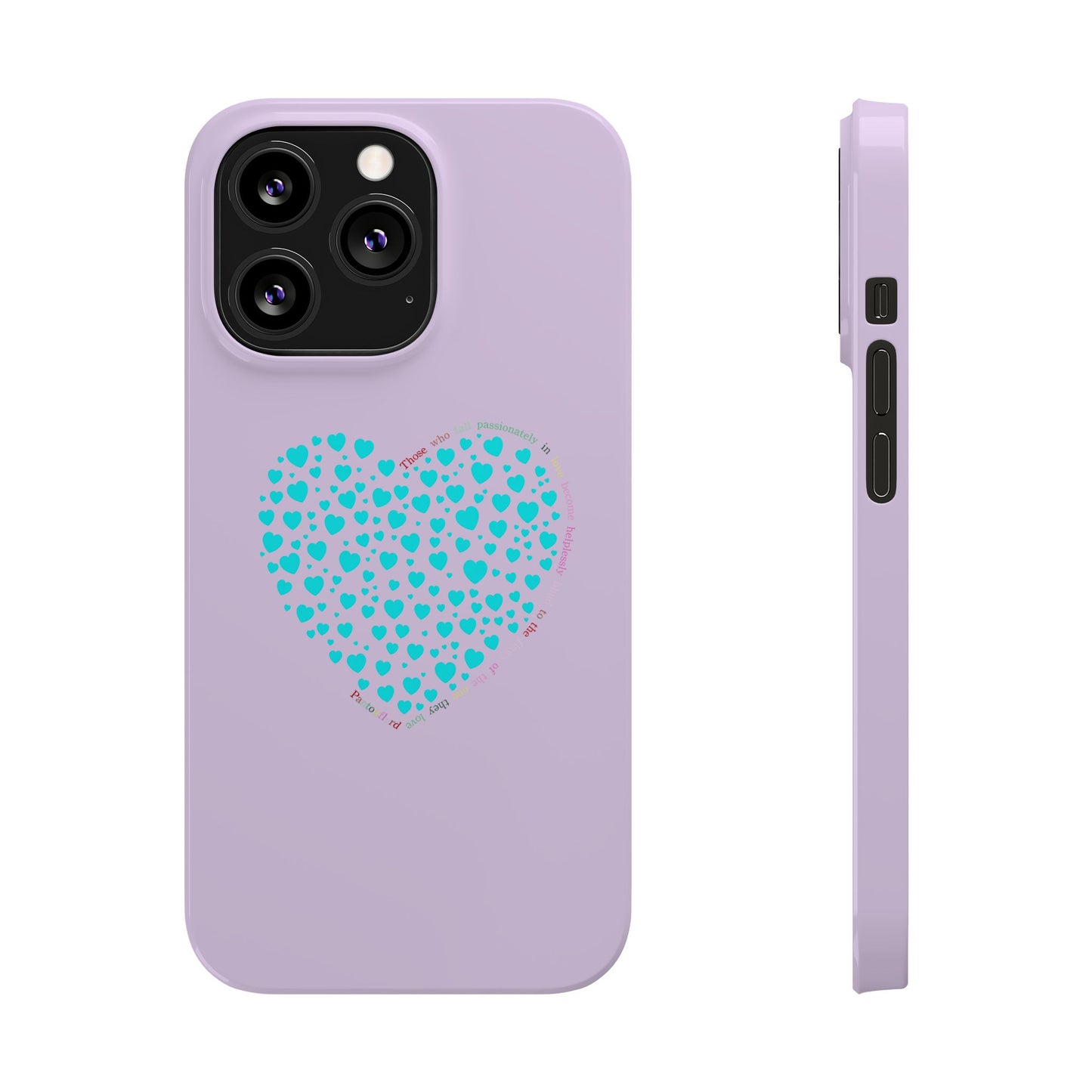 Funda delgada Mint Heart para iPhone