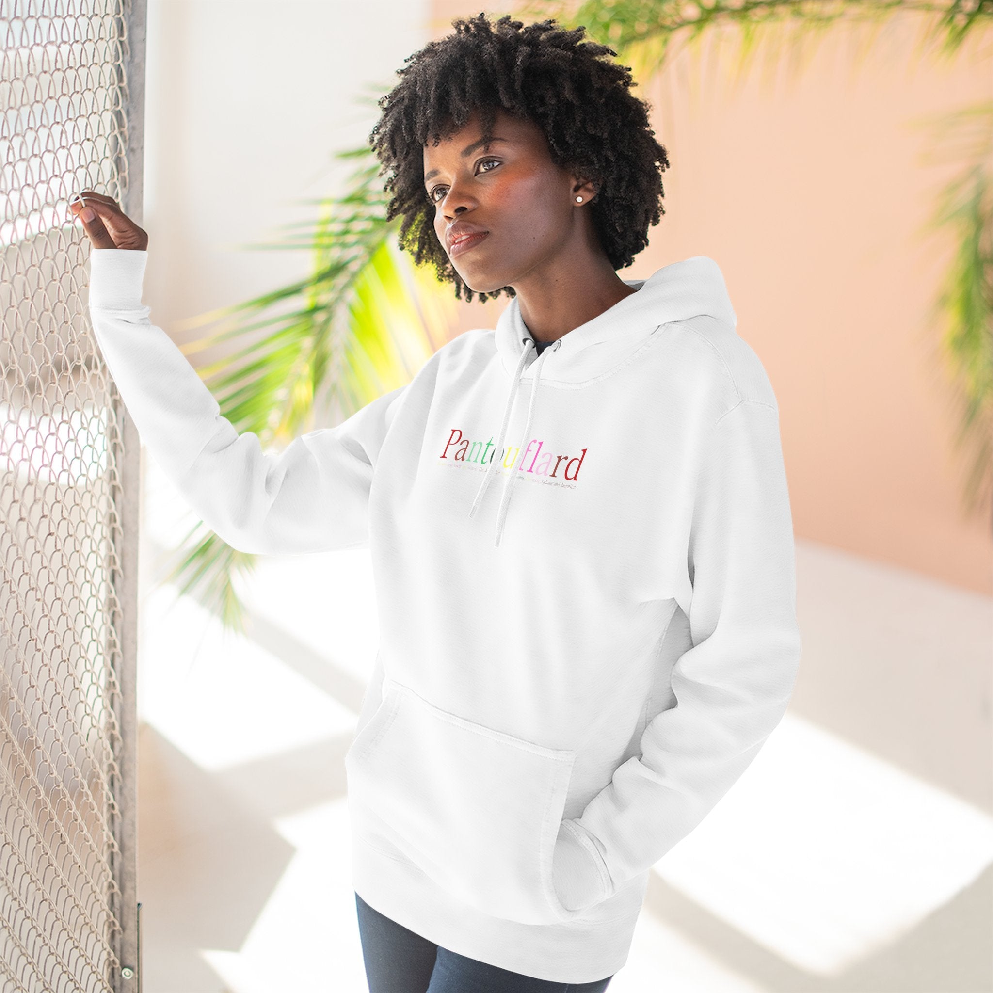 Old Money Aesthetic Premium Hoodie - Pantouflard Colorful Logo (Lane Seven 3-End Fleece)
