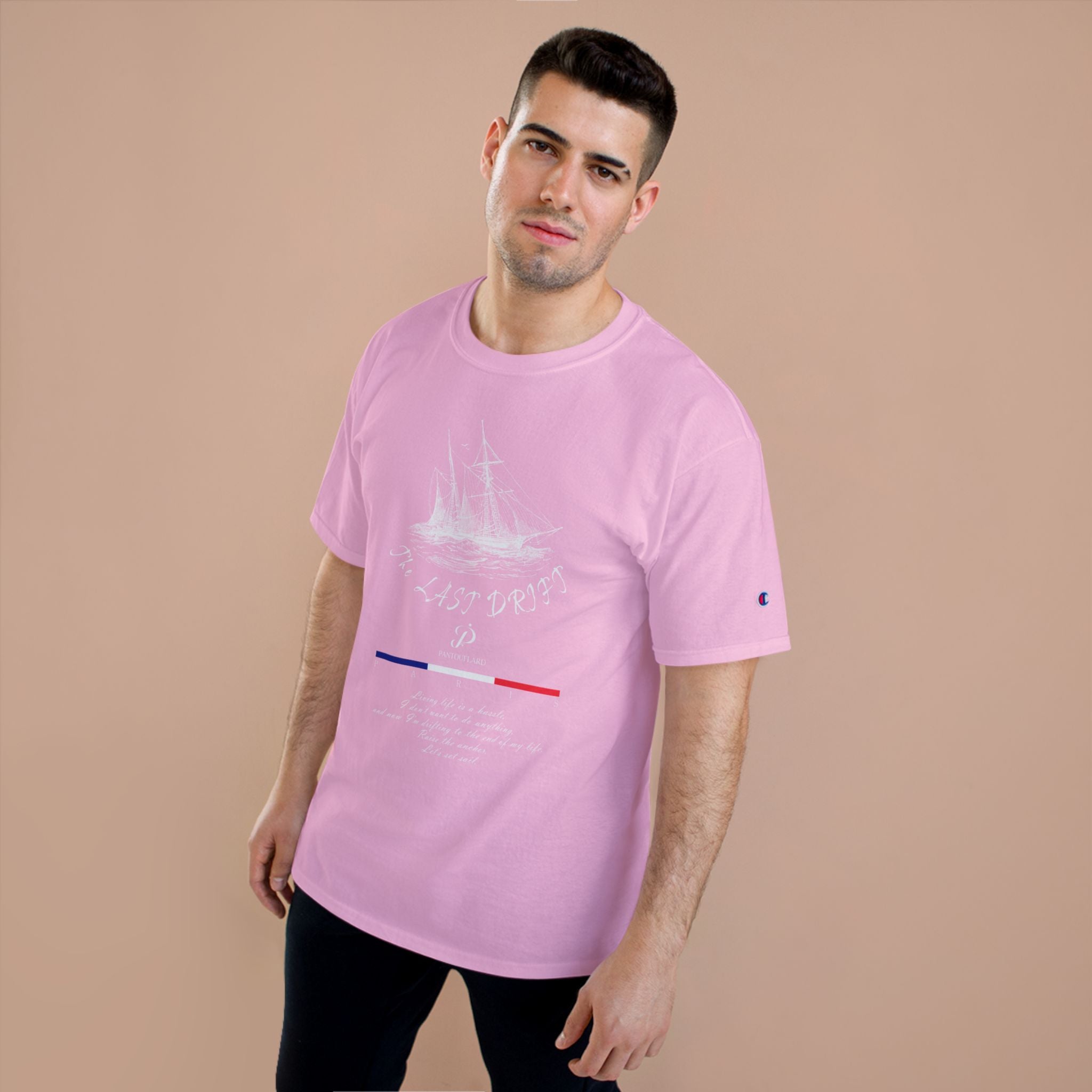 Champion Unisex Black Last Drift Cotton T-Shirt