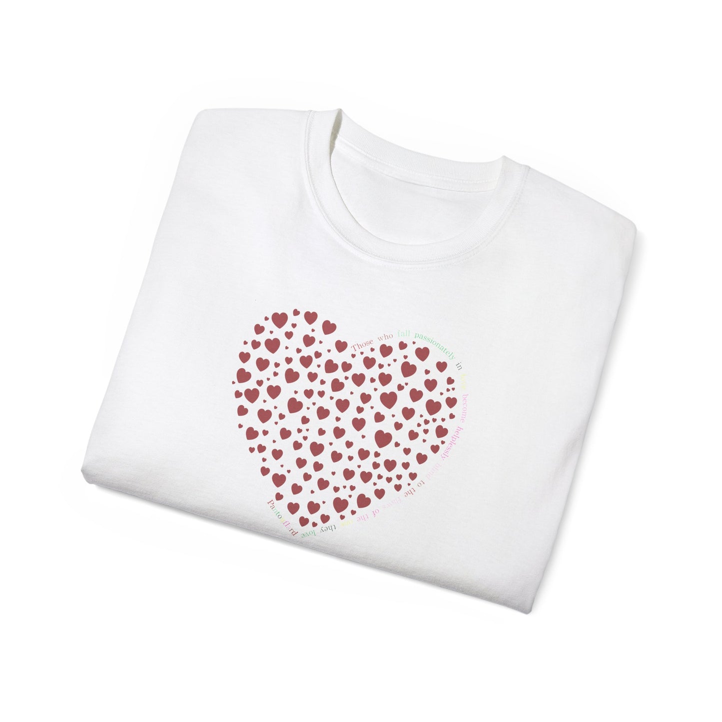 Red Heart Unisex Kurzarm-T-Shirt