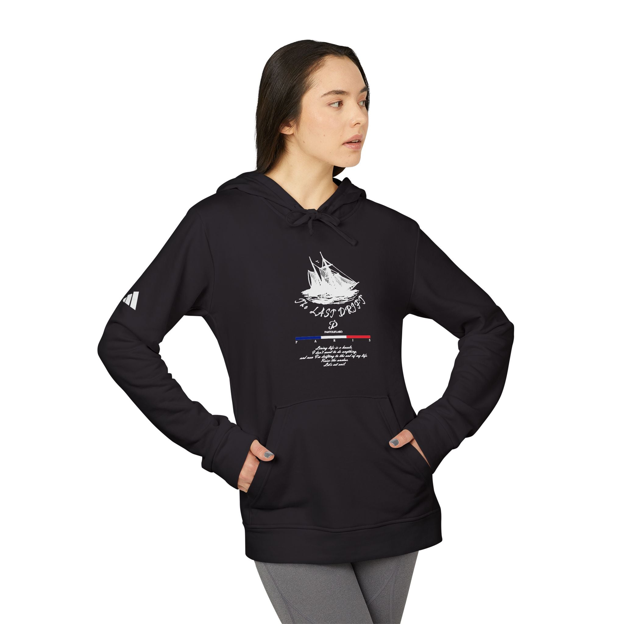 Old Money Yacht Club Hoodie - The Last Drift II (Authentic Adidas Sporty Rich Fleece)
