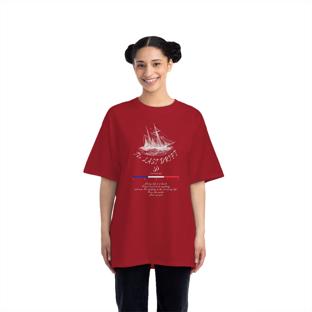 Unisex Black Hanes Vintage Ship Graphic 100% Cotton T-Shirt