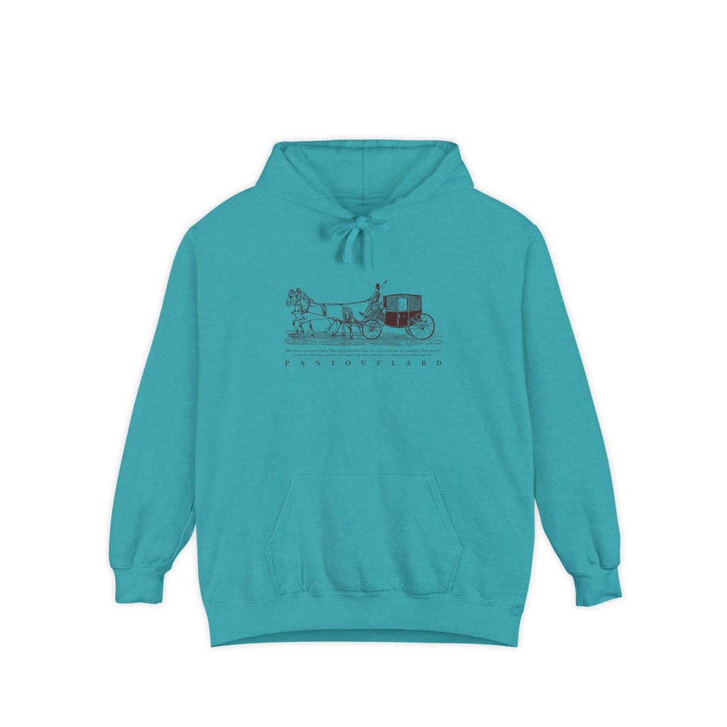 Old Money Equestrian Heritage Hoodie - The Heritage Carriage I (Premium Garment-Dyed Heavyweight Fleece)