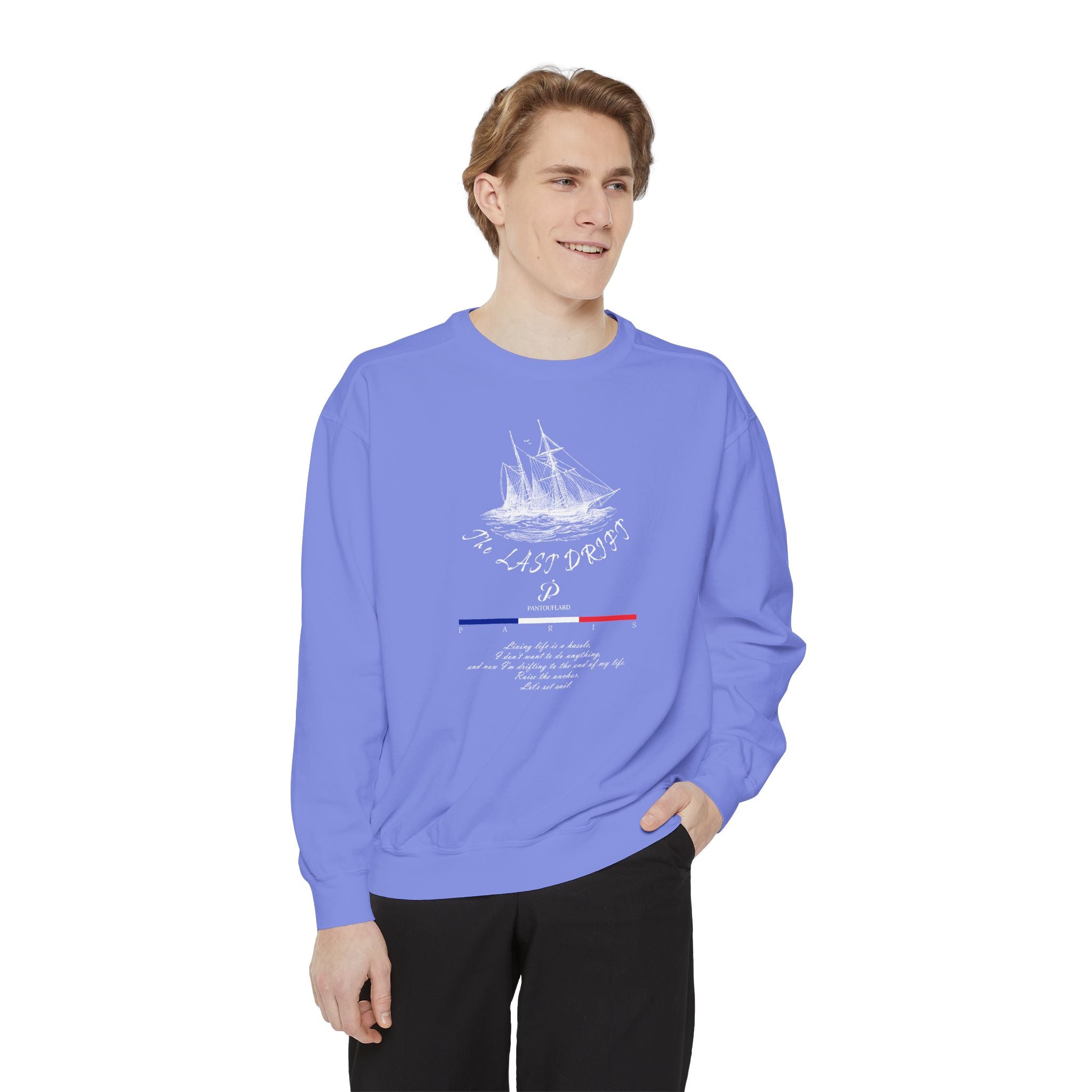 Unisex Navy Last Drift Cotton Blend Sweatshirt