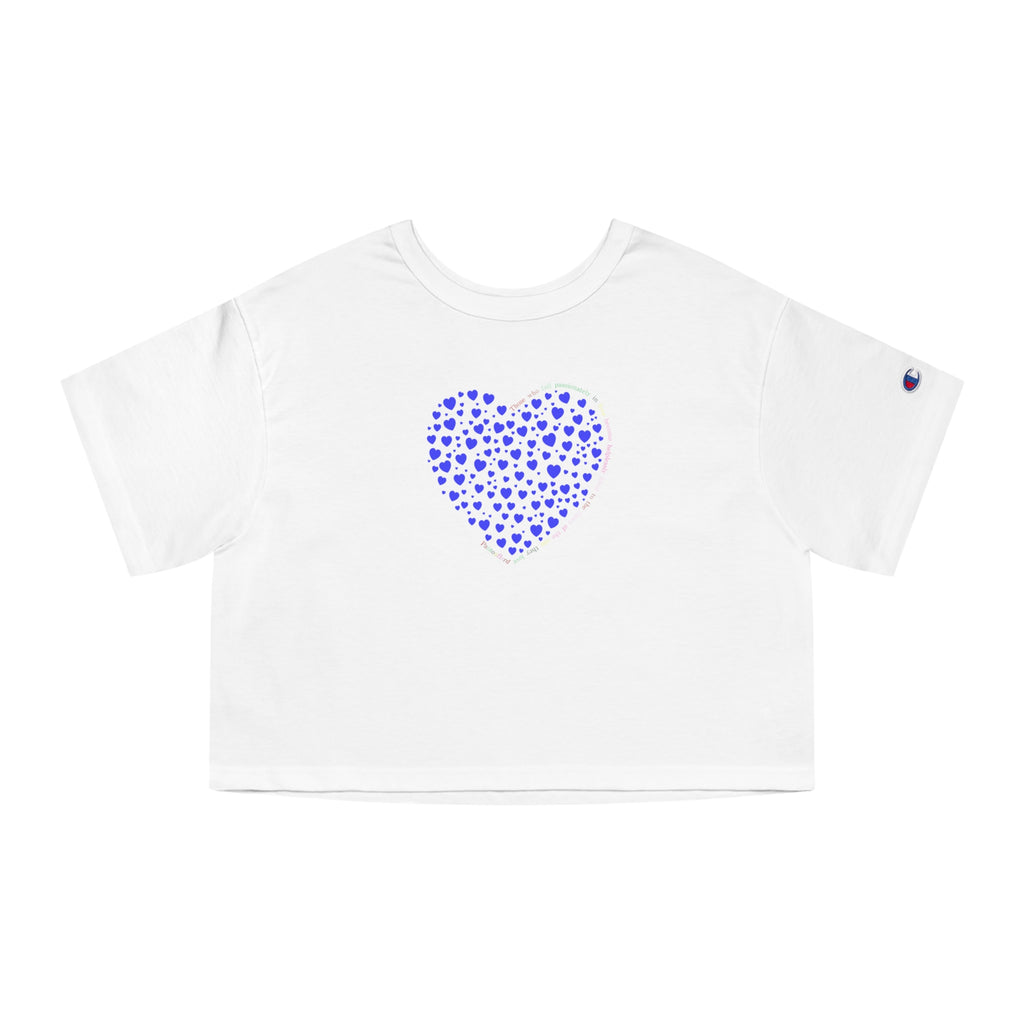 Camiseta corta sencilla Champion® (Corazón azul)