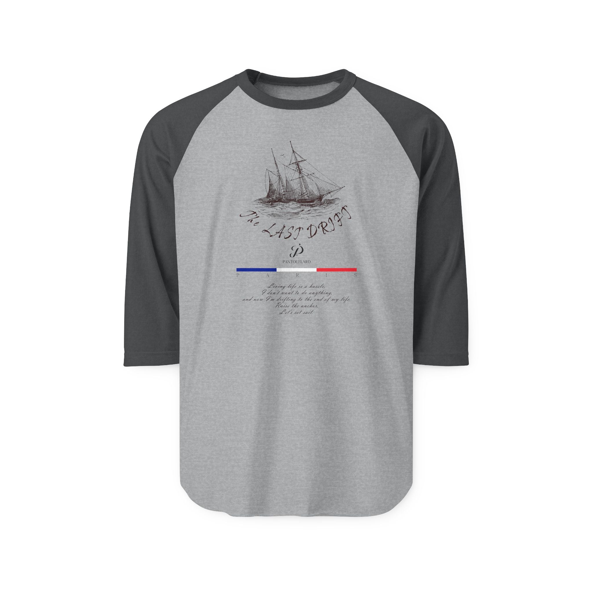 Unisex White Last Drift Cotton Raglan Shirt
