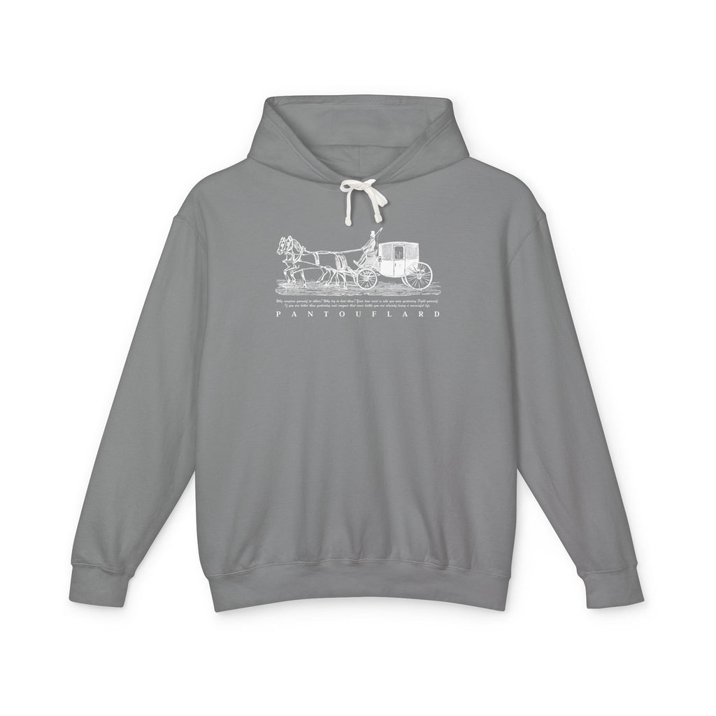 Old Money Equestrian Heritage Hoodie - The Timeless Carriage II (Lightweight 100% Cotton)