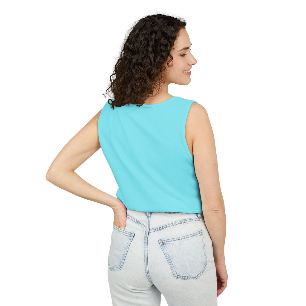 Men's & Women's Cassiopeia Constellation Graphic Garment-Dyed Tank Top - W-Shape Sleeveless Shirt