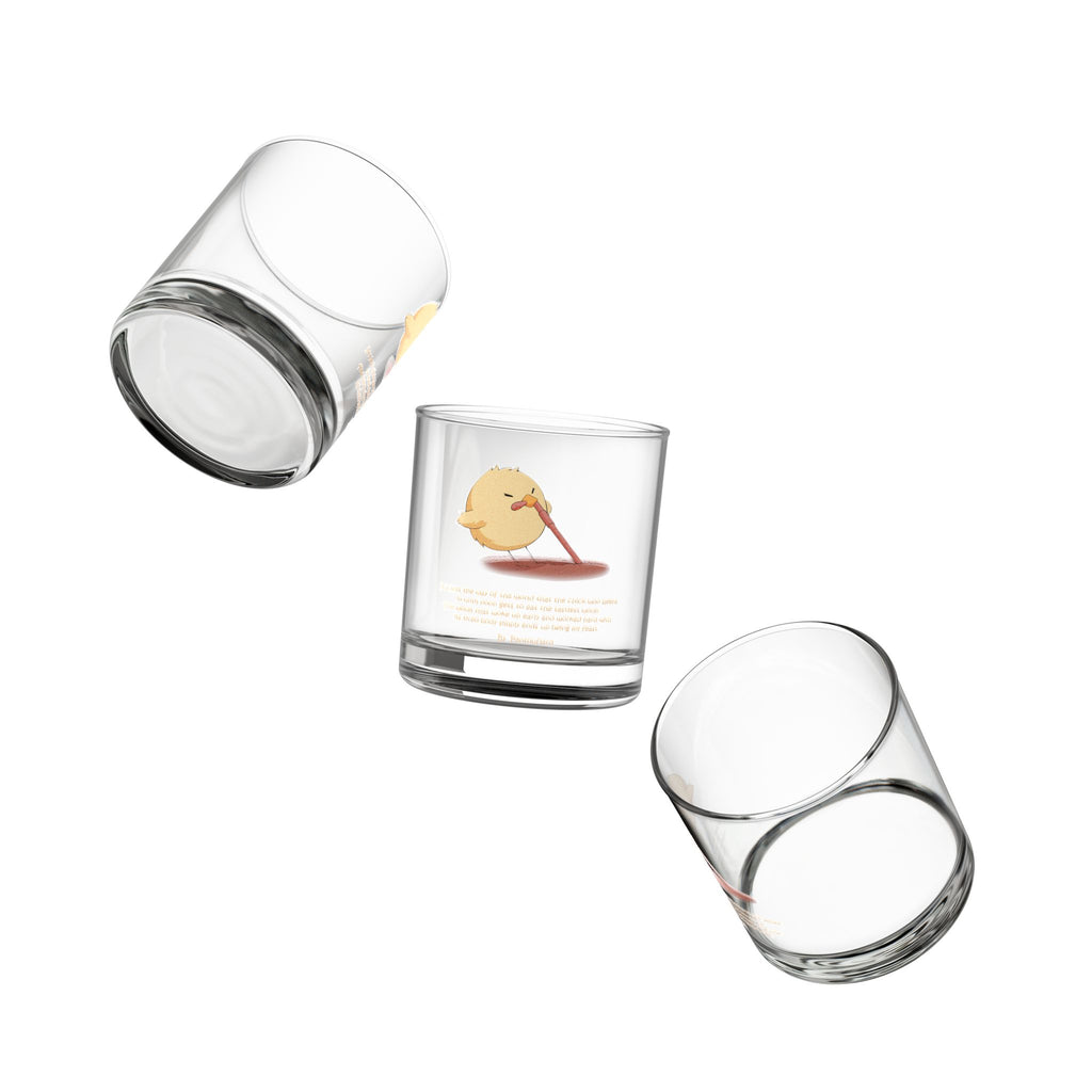 Clear Pantouflard Late Sleeper Chick Funny 10oz Rocks Glass