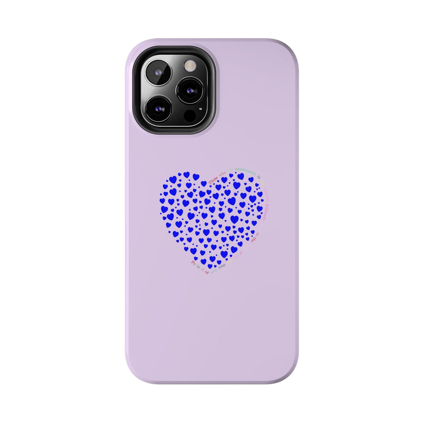 Blue Heart Design Tough iPhone Cases