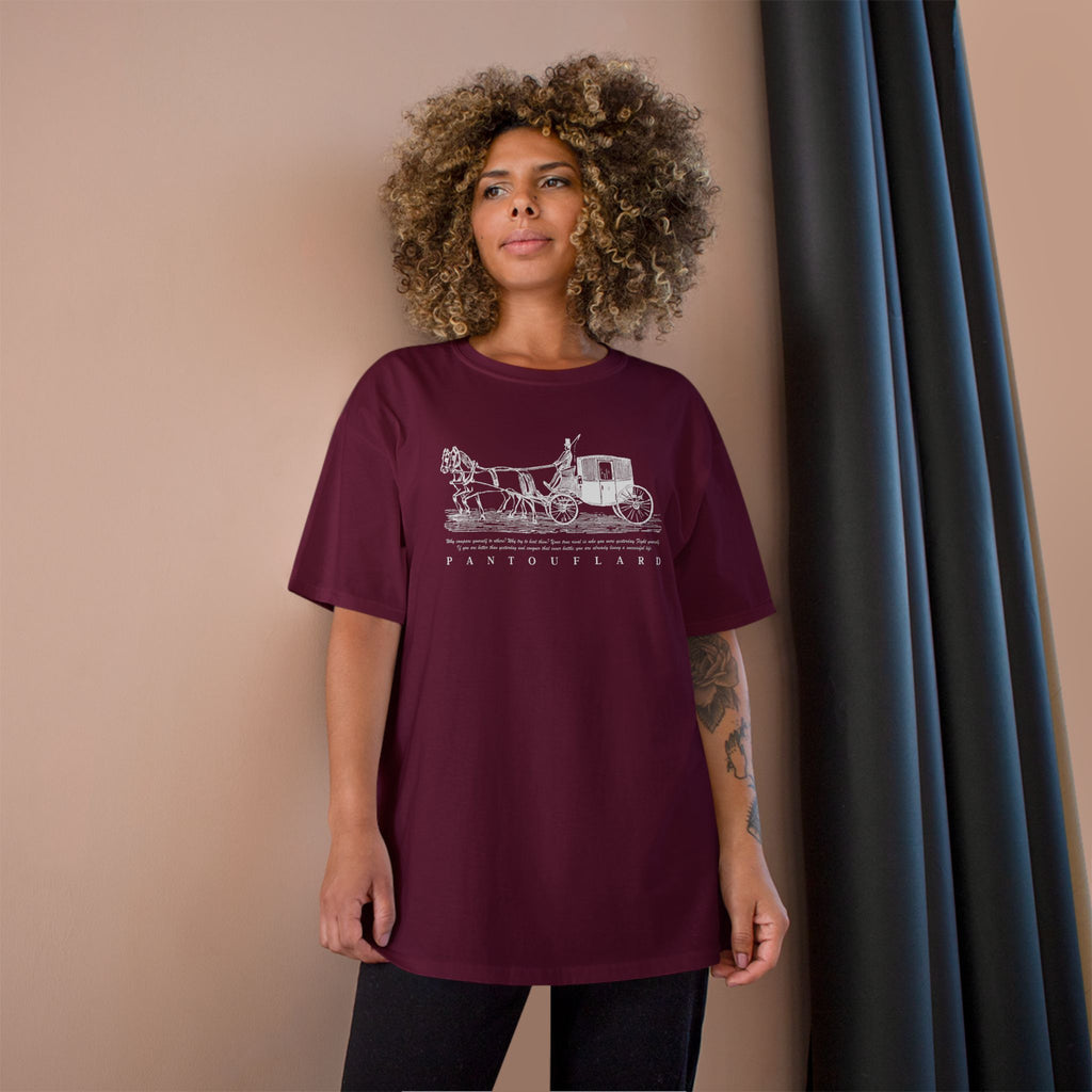 Unisex Charcoal Champion Vintage Carriage 100% Cotton T-Shirt